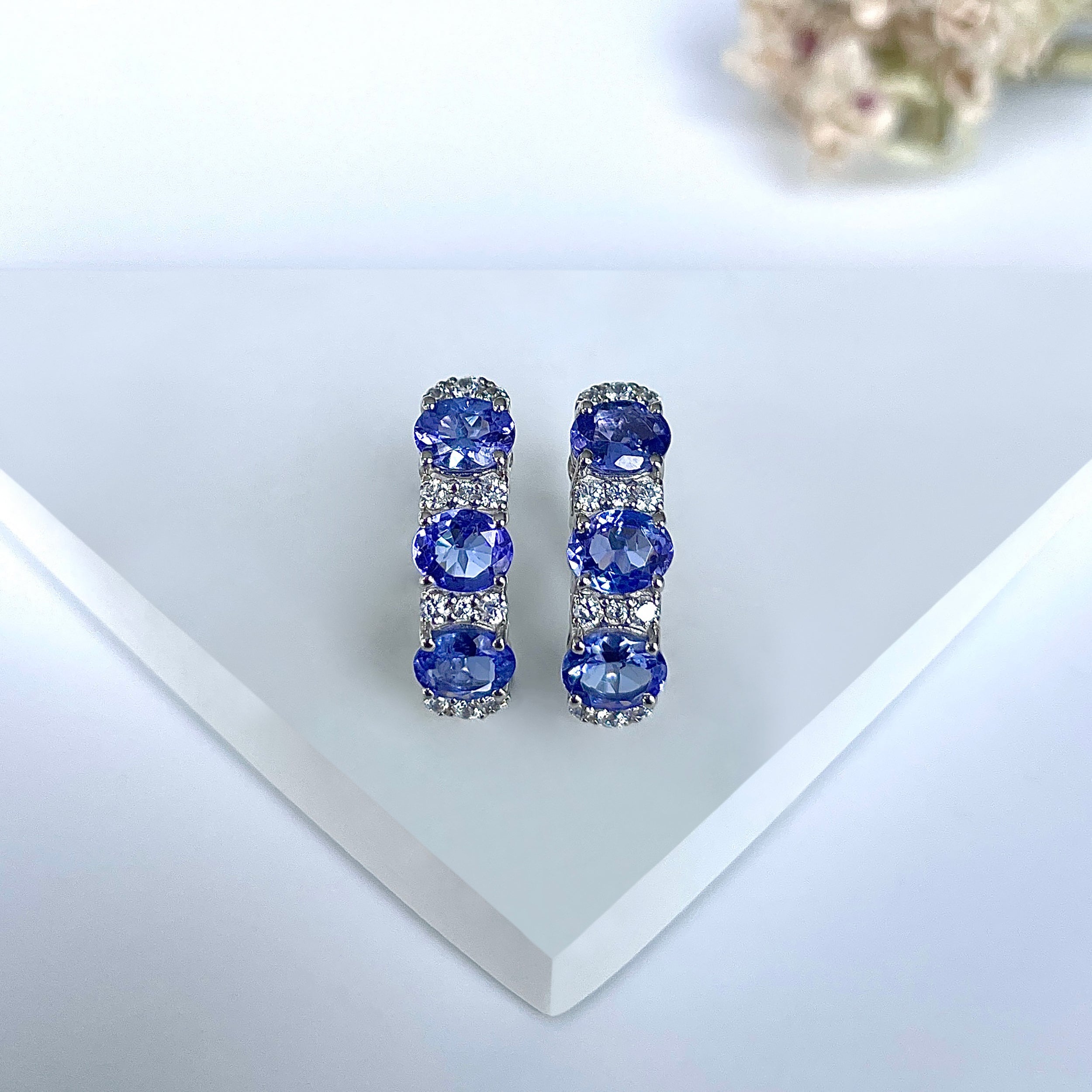 Tanzanite Earring-(TZN-RDE-945.)
