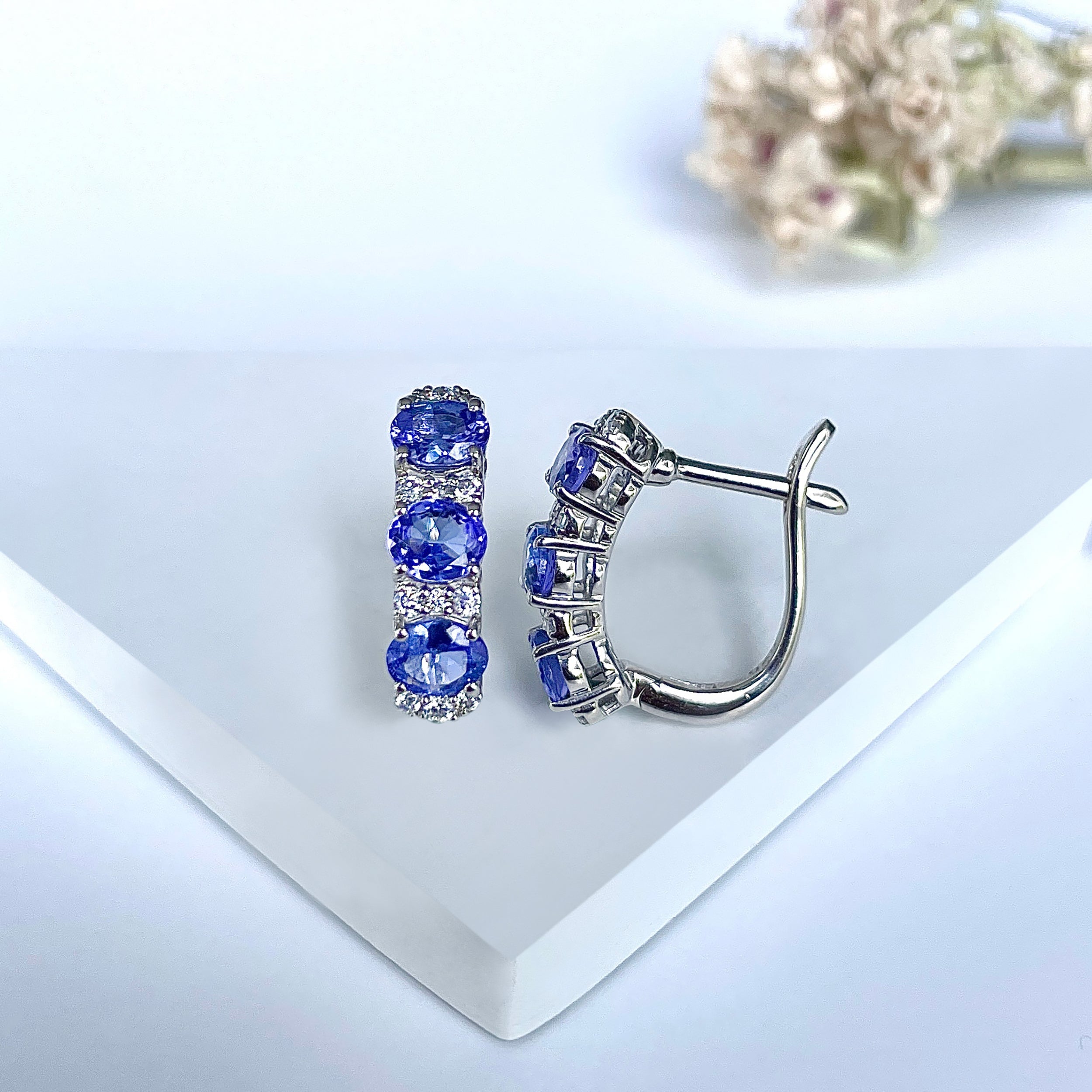 Tanzanite Earring-(TZN-RDE-945.)