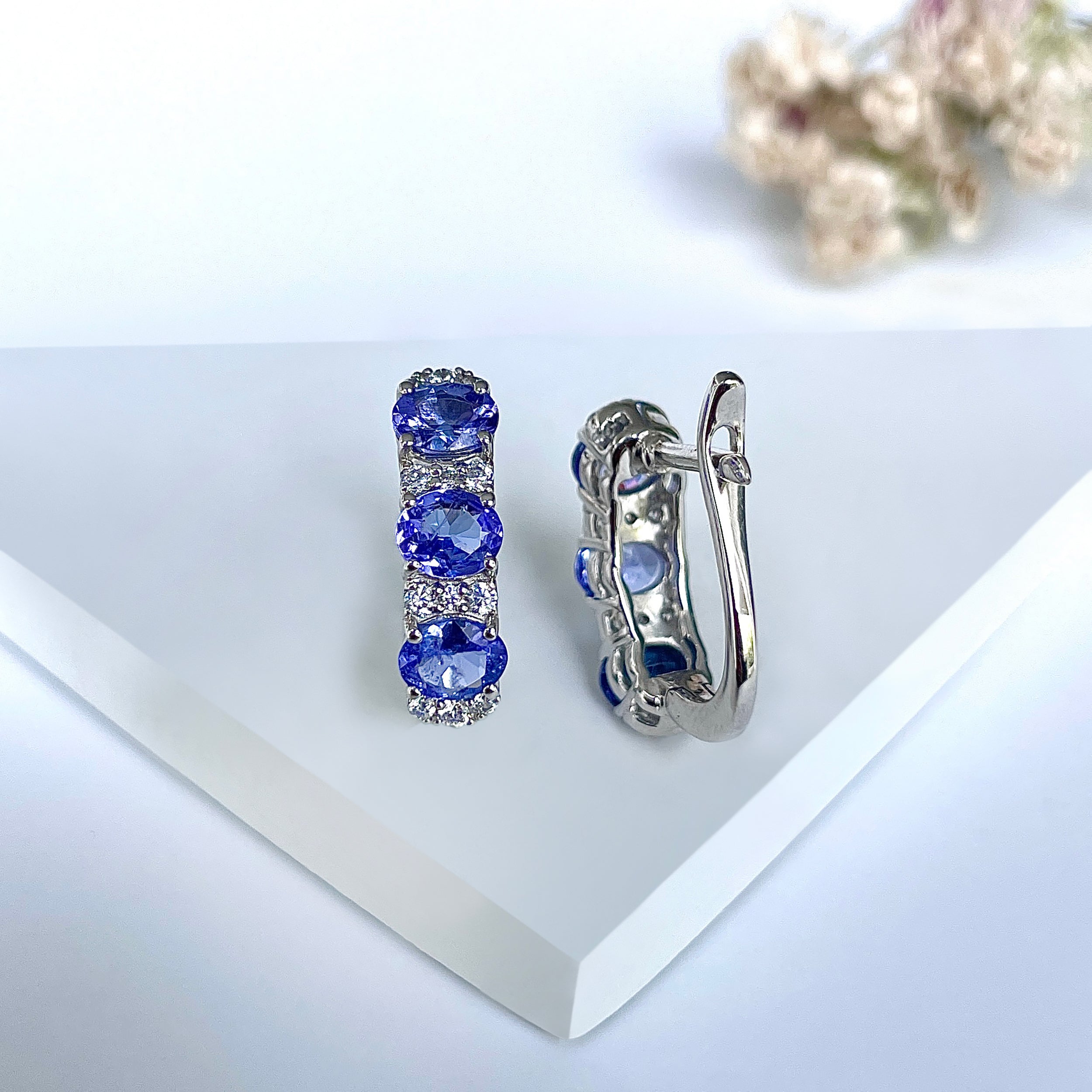 Tanzanite Earring-(TZN-RDE-945.)