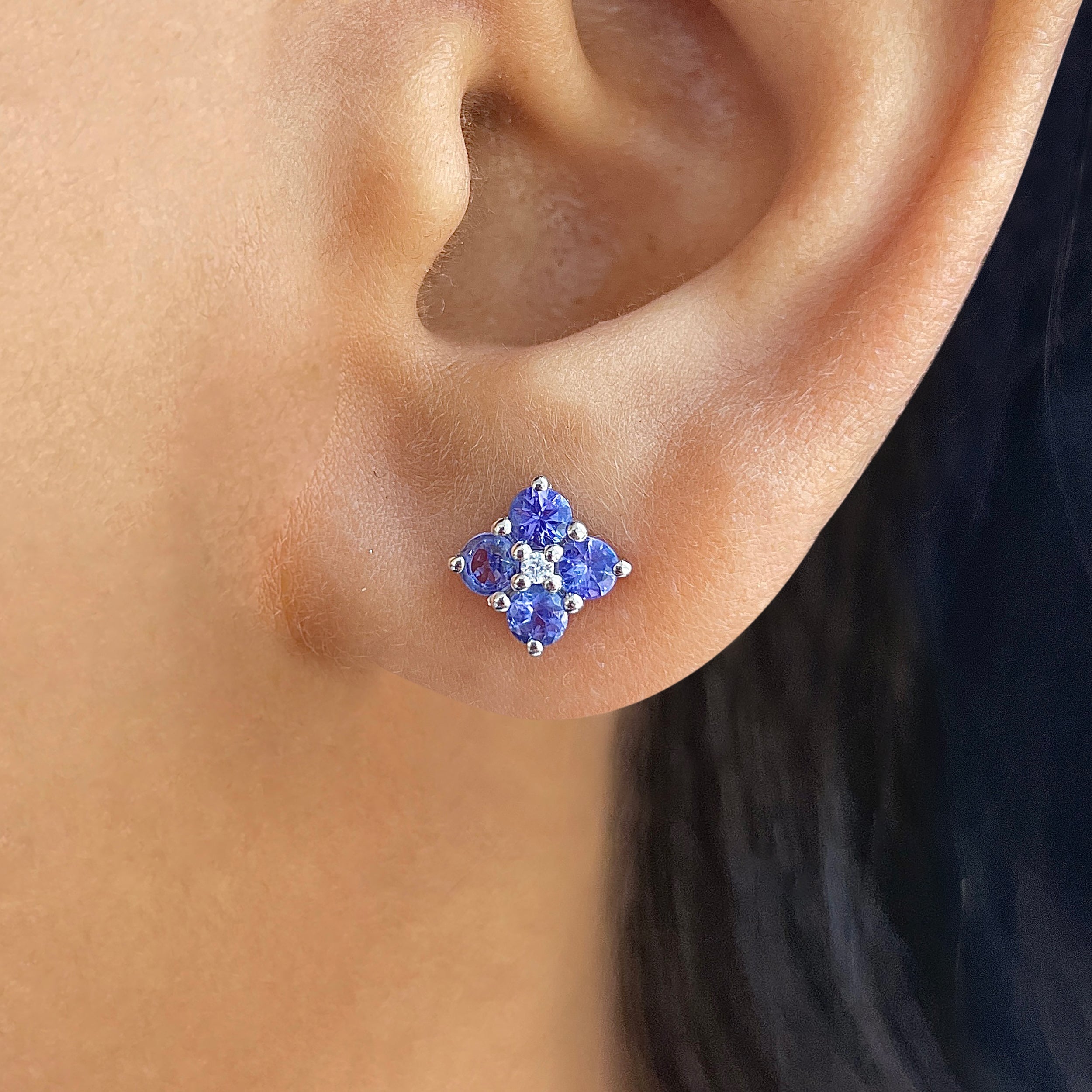 Tanzanite Earring-(TZN-RDE-951.)