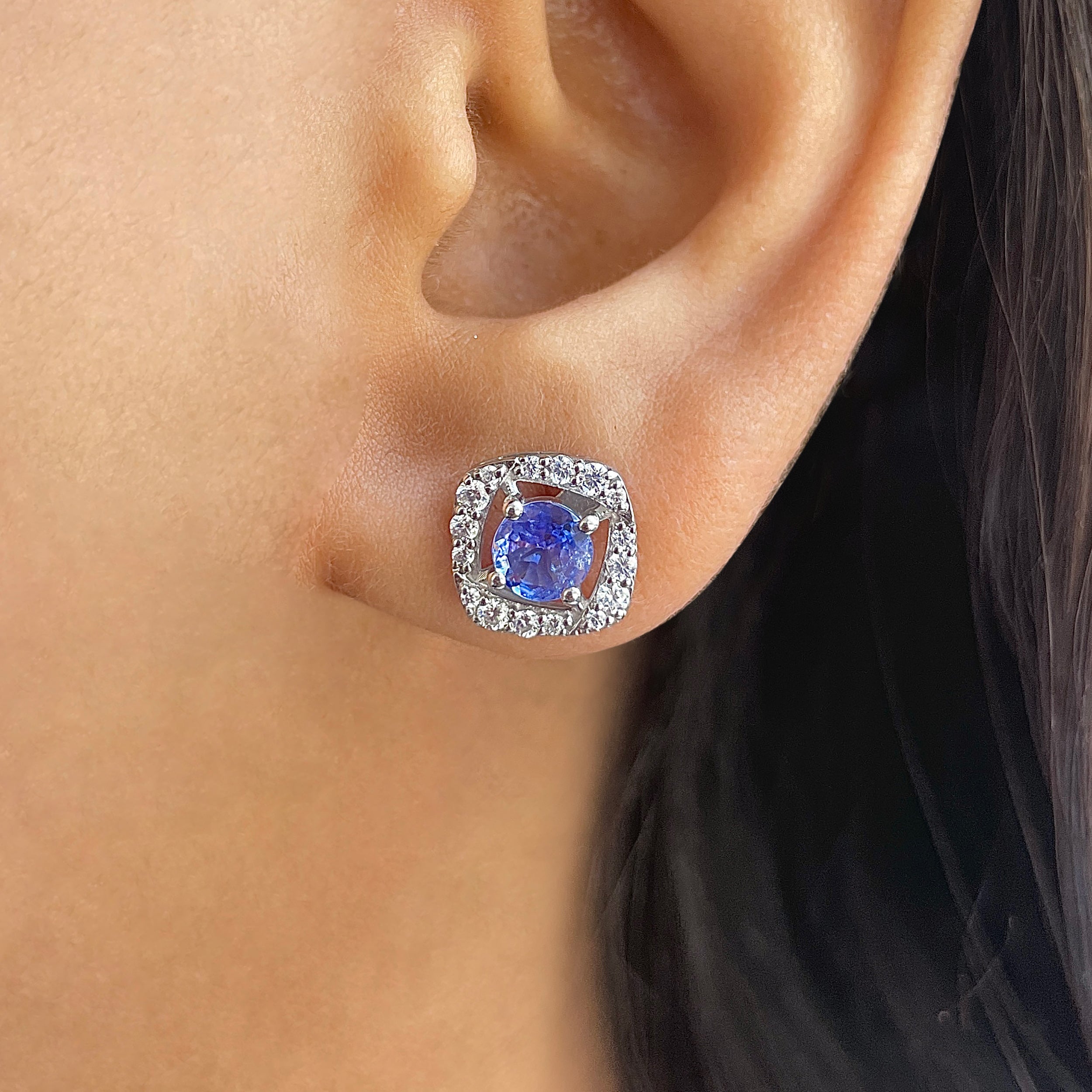 Tanzanite Earring-(TZN-RDE-952.)