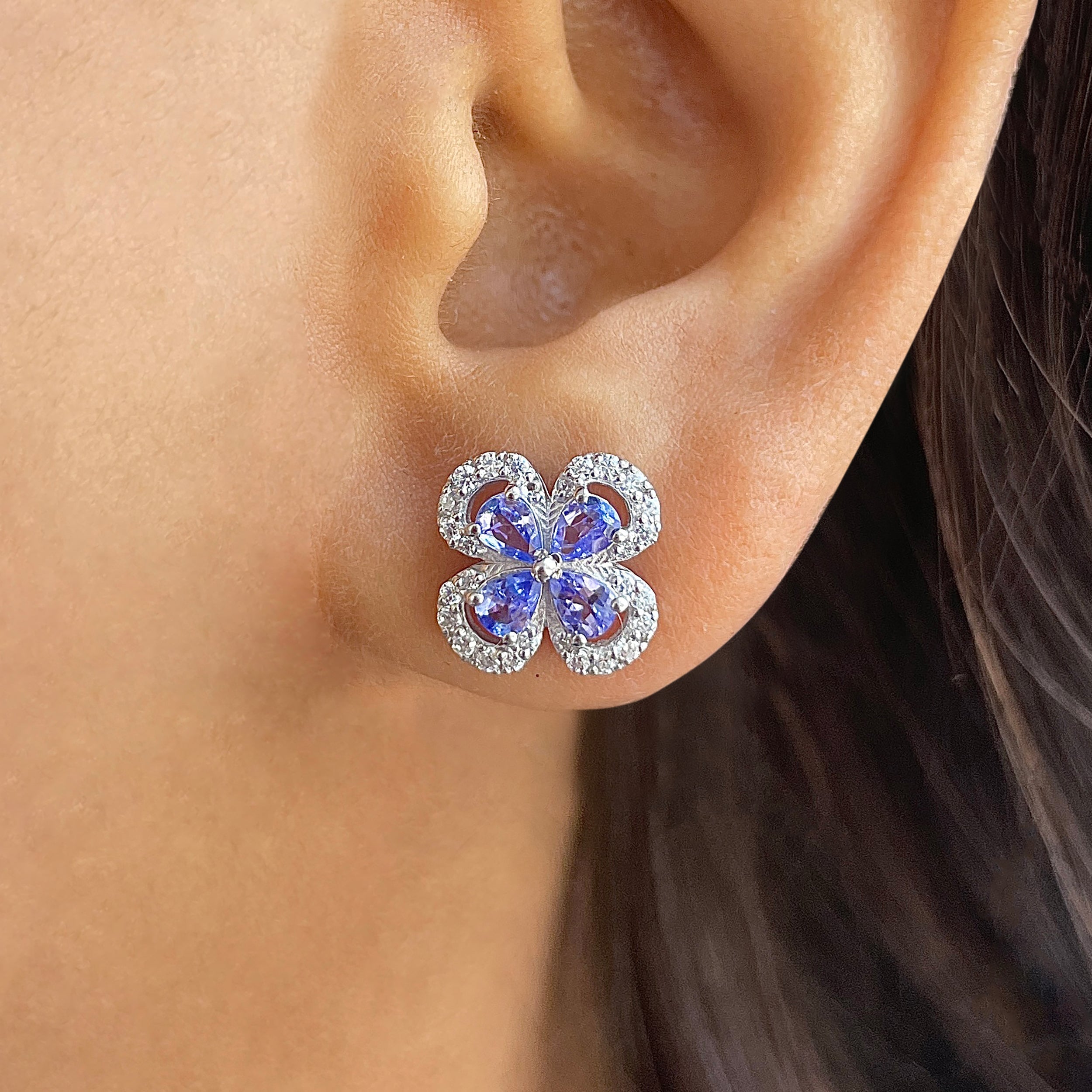 Tanzanite Earring-(TZN-RDE-953.)