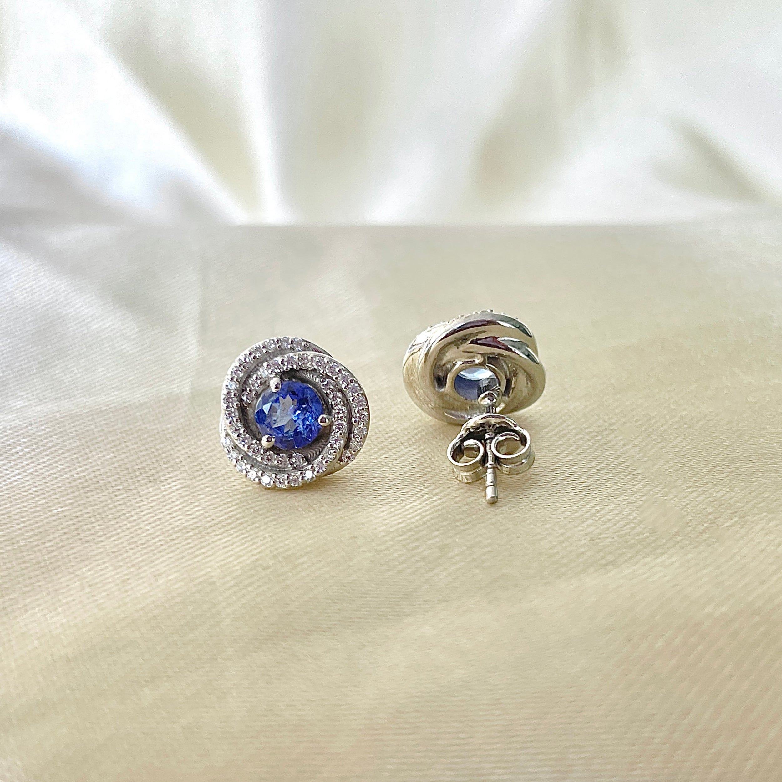 Tanzanite Earring-(TZN-RDE-954.)
