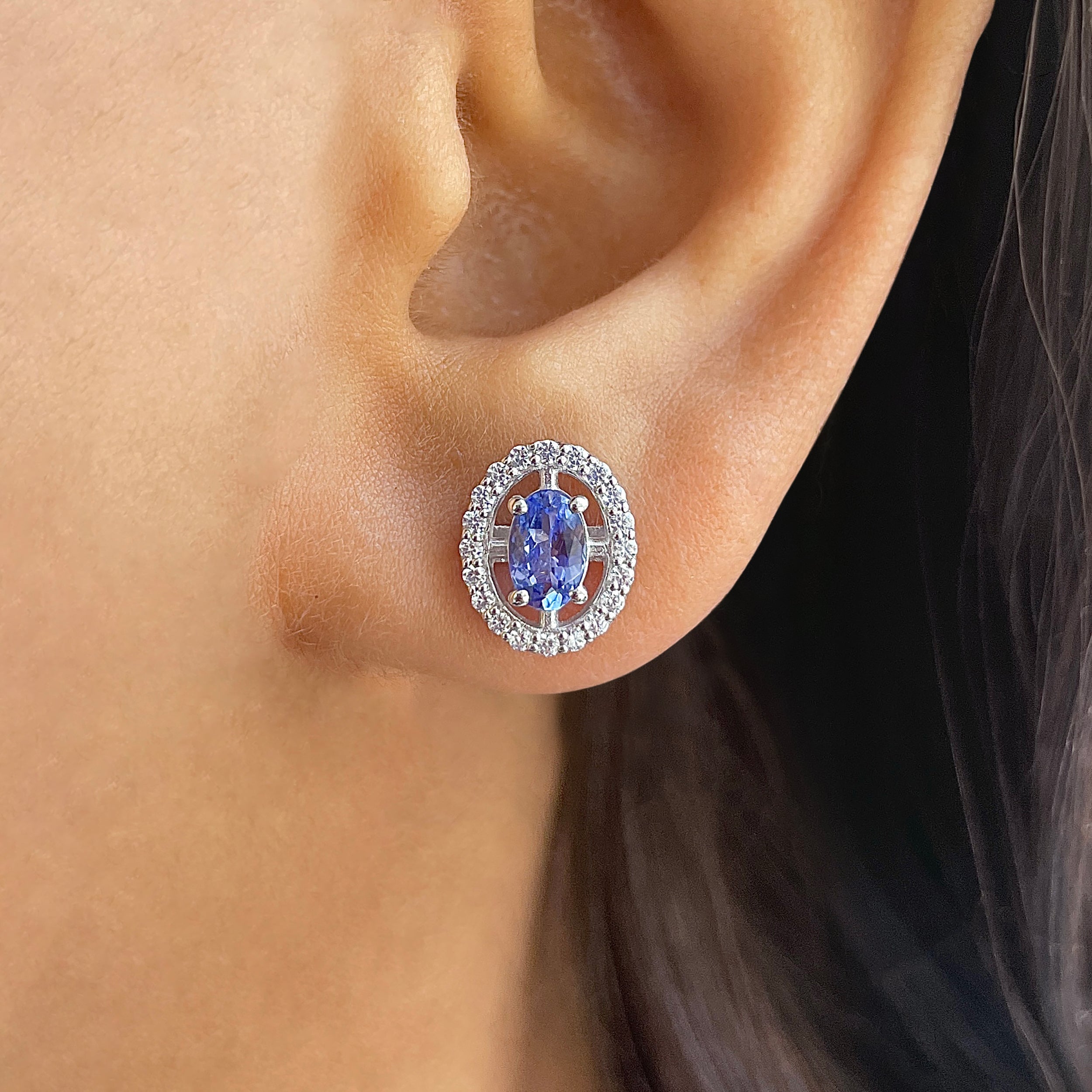 Tanzanite Earring-(TZN-RDE-955.)
