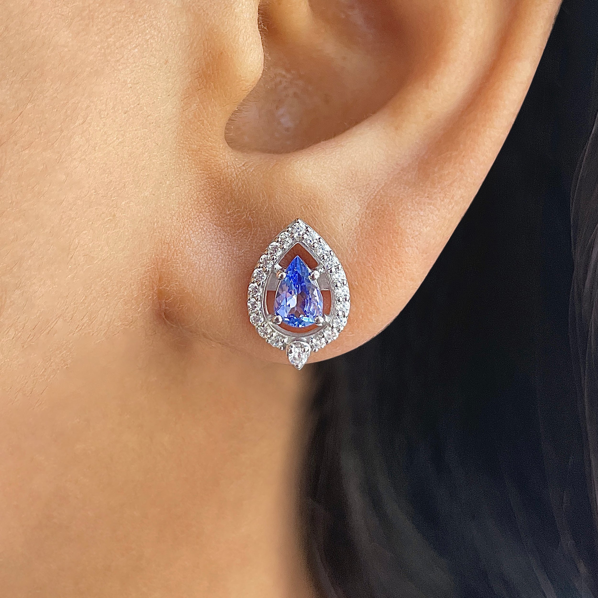 Tanzanite Earring-(TZN-RDE-956.)