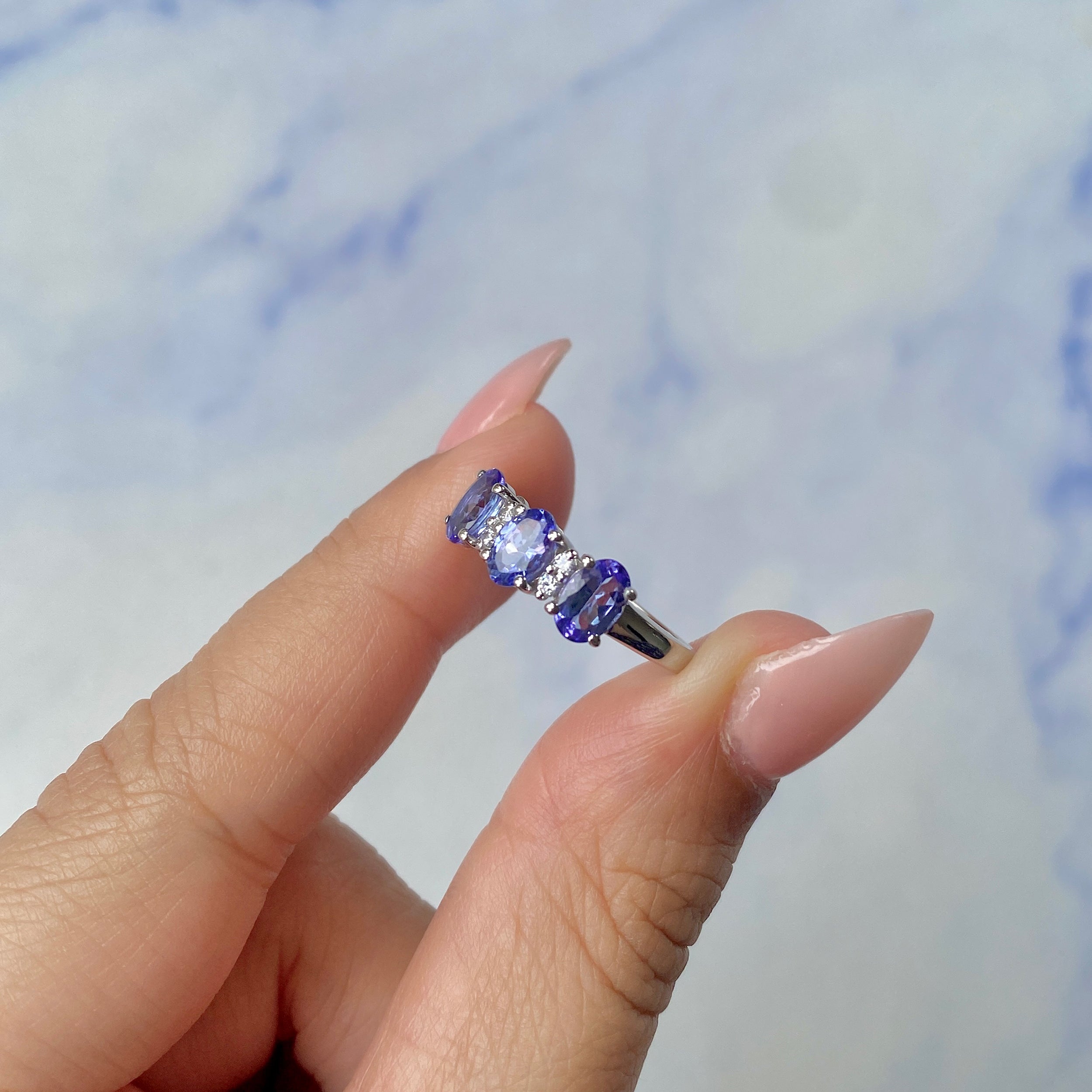 Tanzanite Ring-(TZN-SR-2496.)
