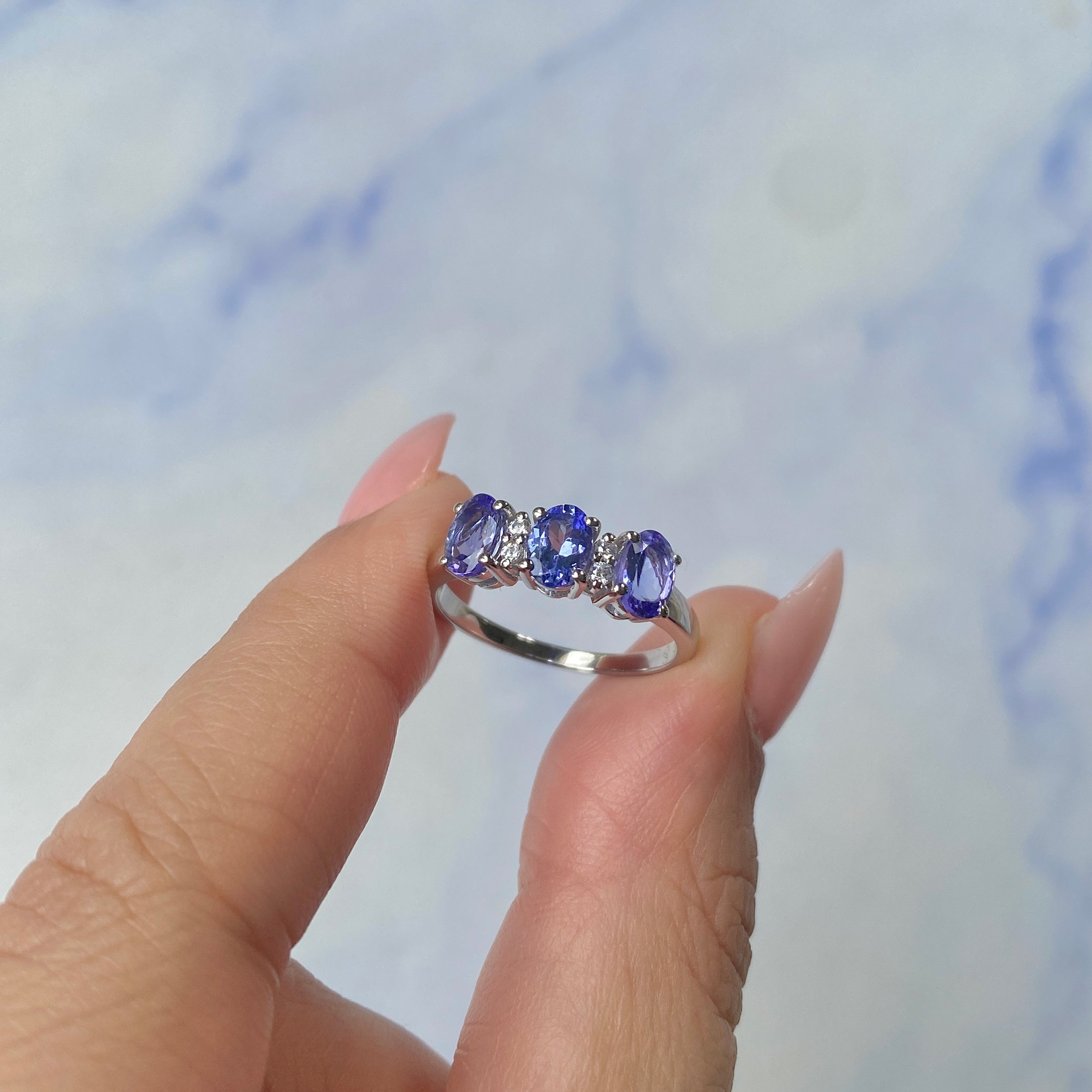 Tanzanite Ring-(TZN-SR-2496.)