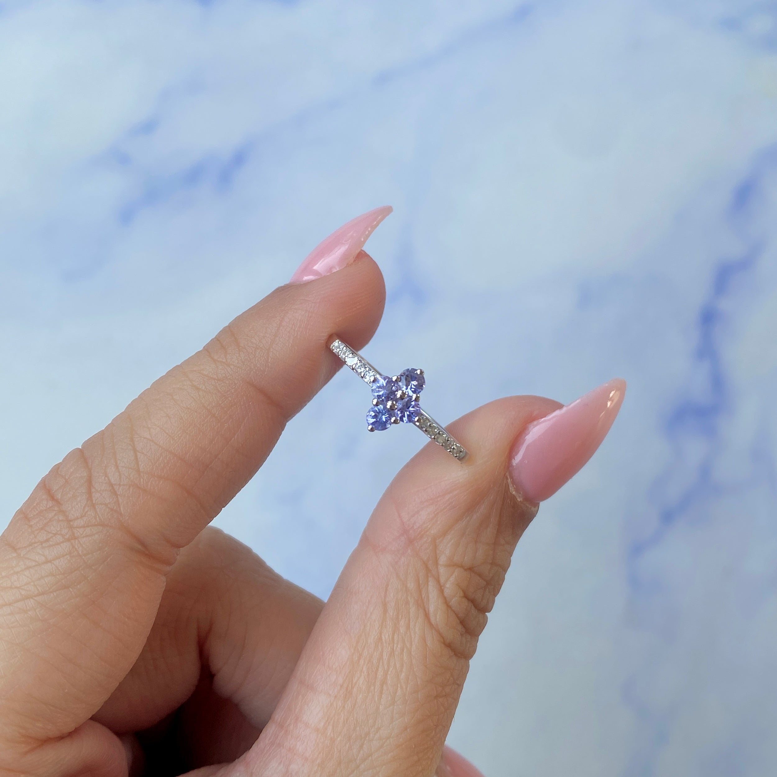 Tanzanite Ring-(TZN-SR-2534.)