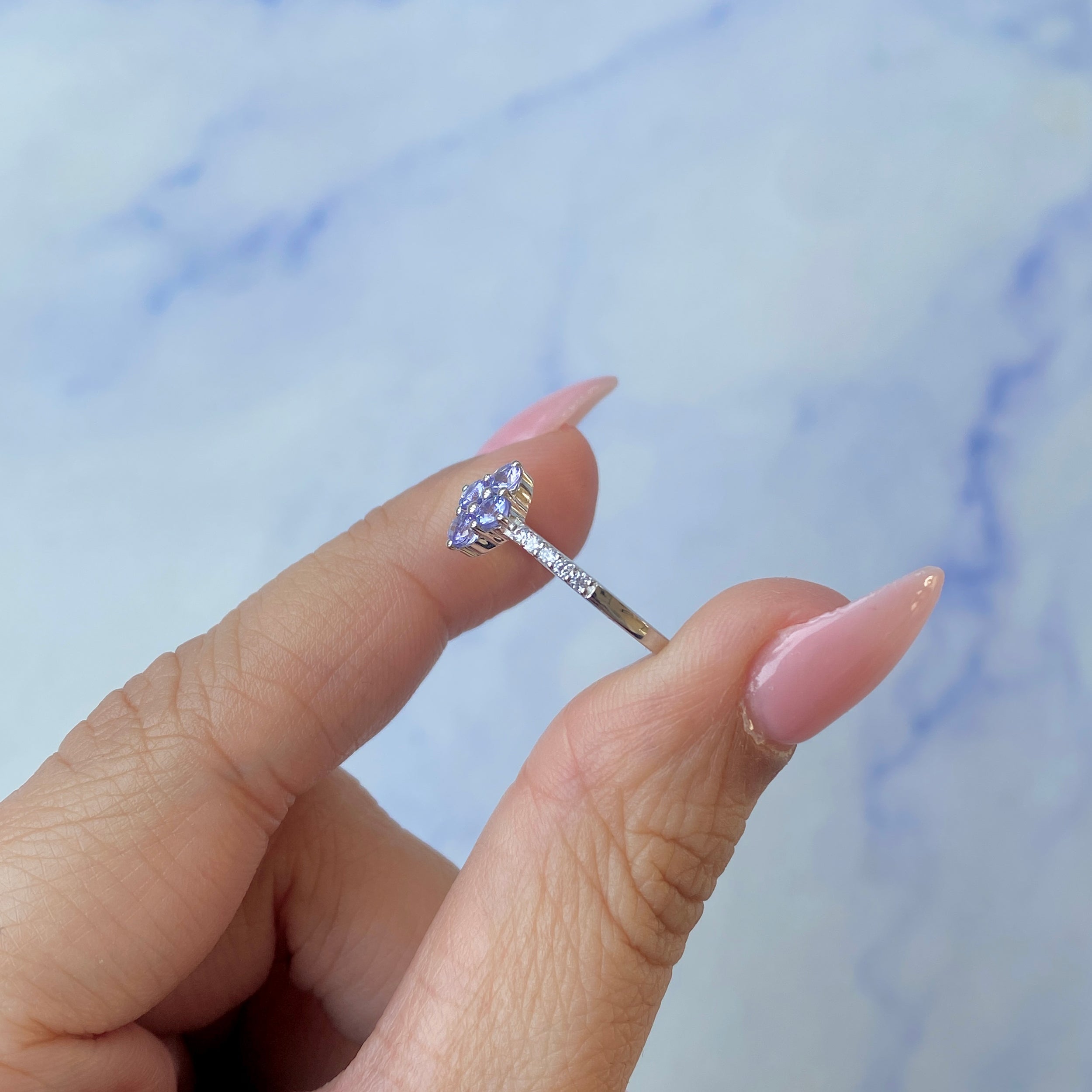 Tanzanite Ring-(TZN-SR-2534.)