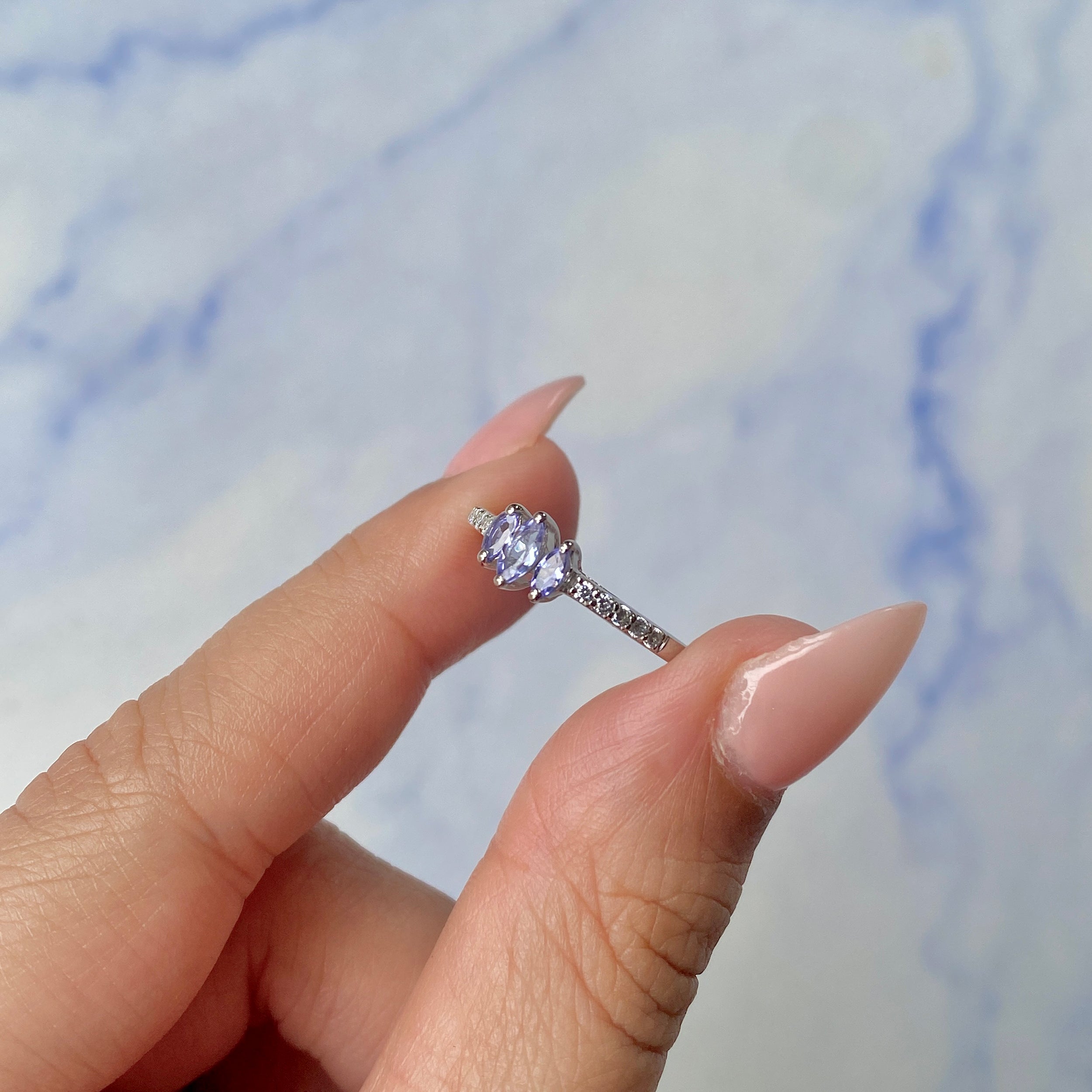 Tanzanite Ring-(TZN-SR-2540.)