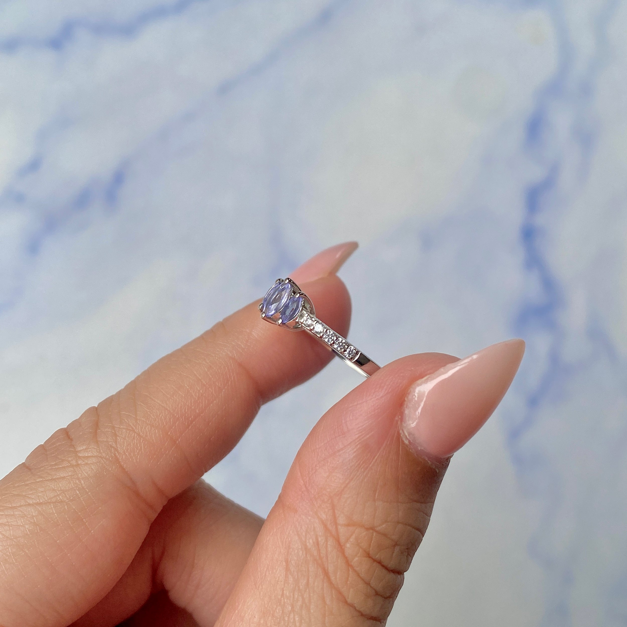 Tanzanite Ring-(TZN-SR-2540.)