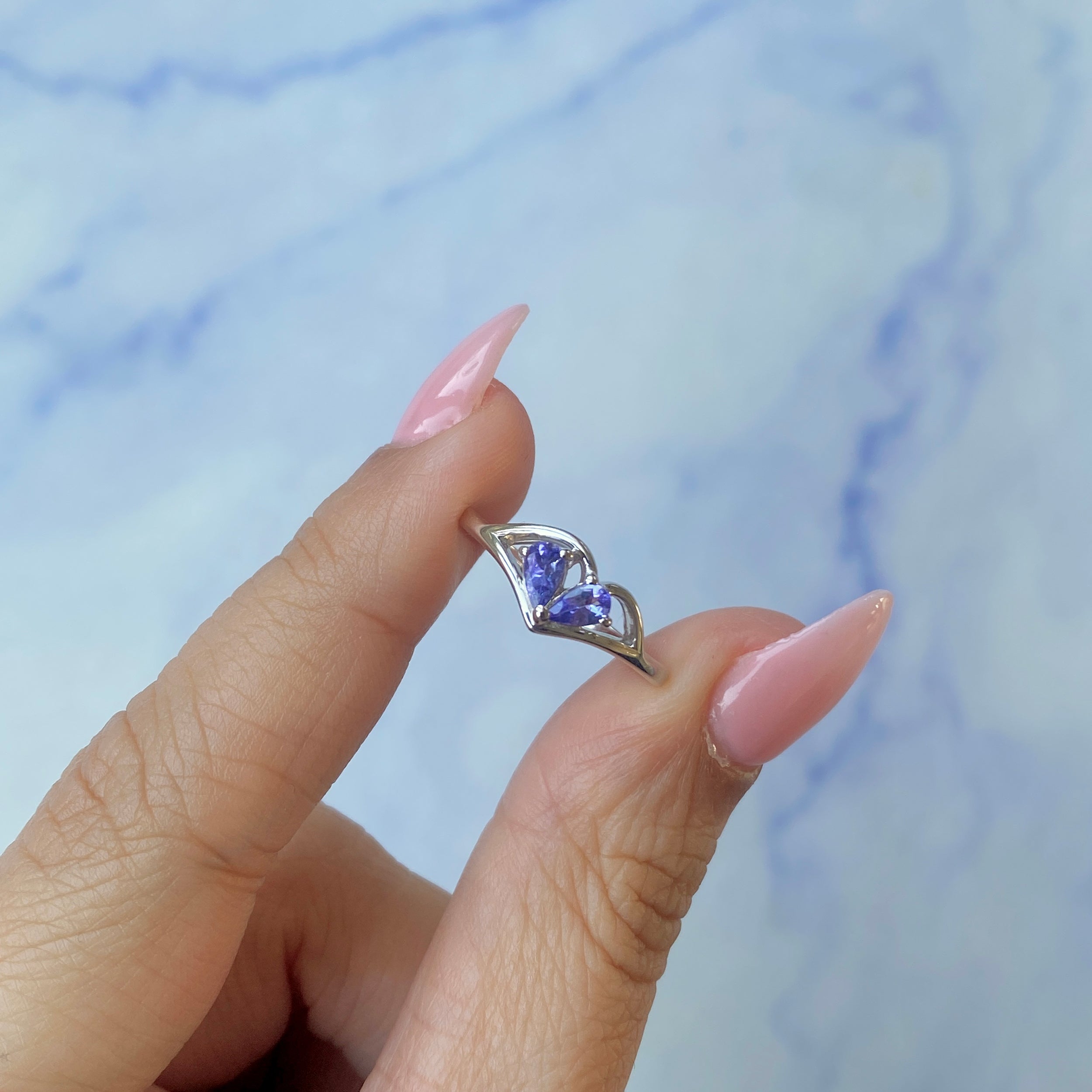 Tanzanite Ring-(TZN-SR-2560.)
