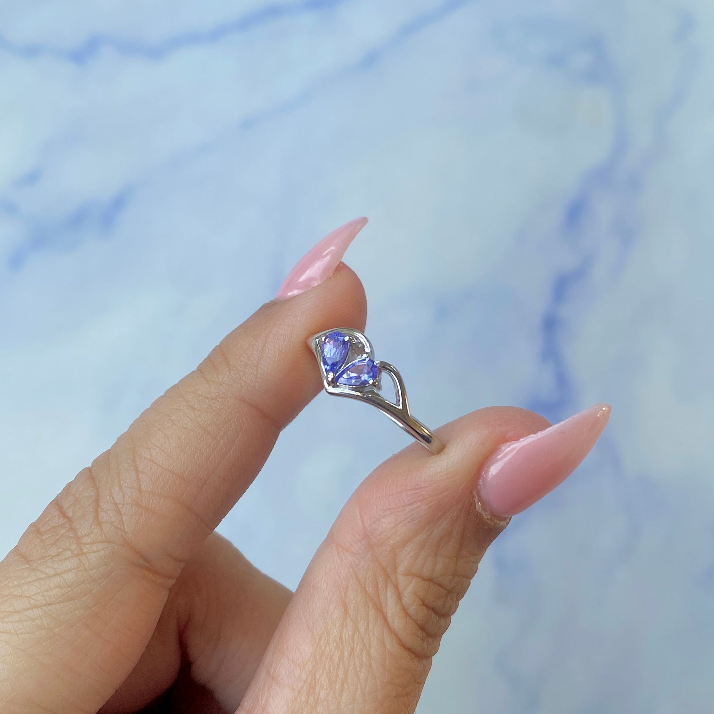 Tanzanite Ring-(TZN-SR-2560.)