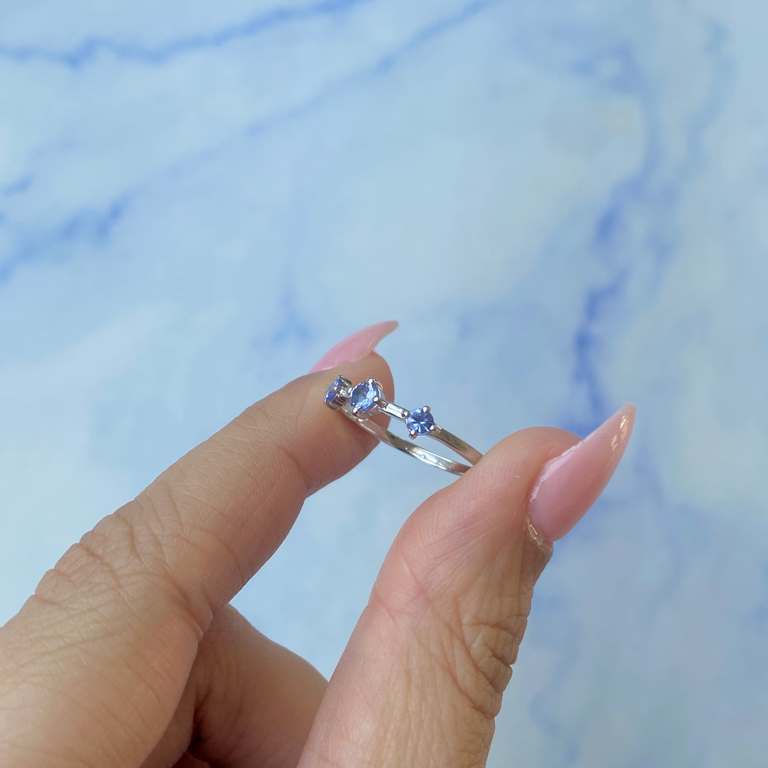 Tanzanite Ring-(TZN-SR-2583.)