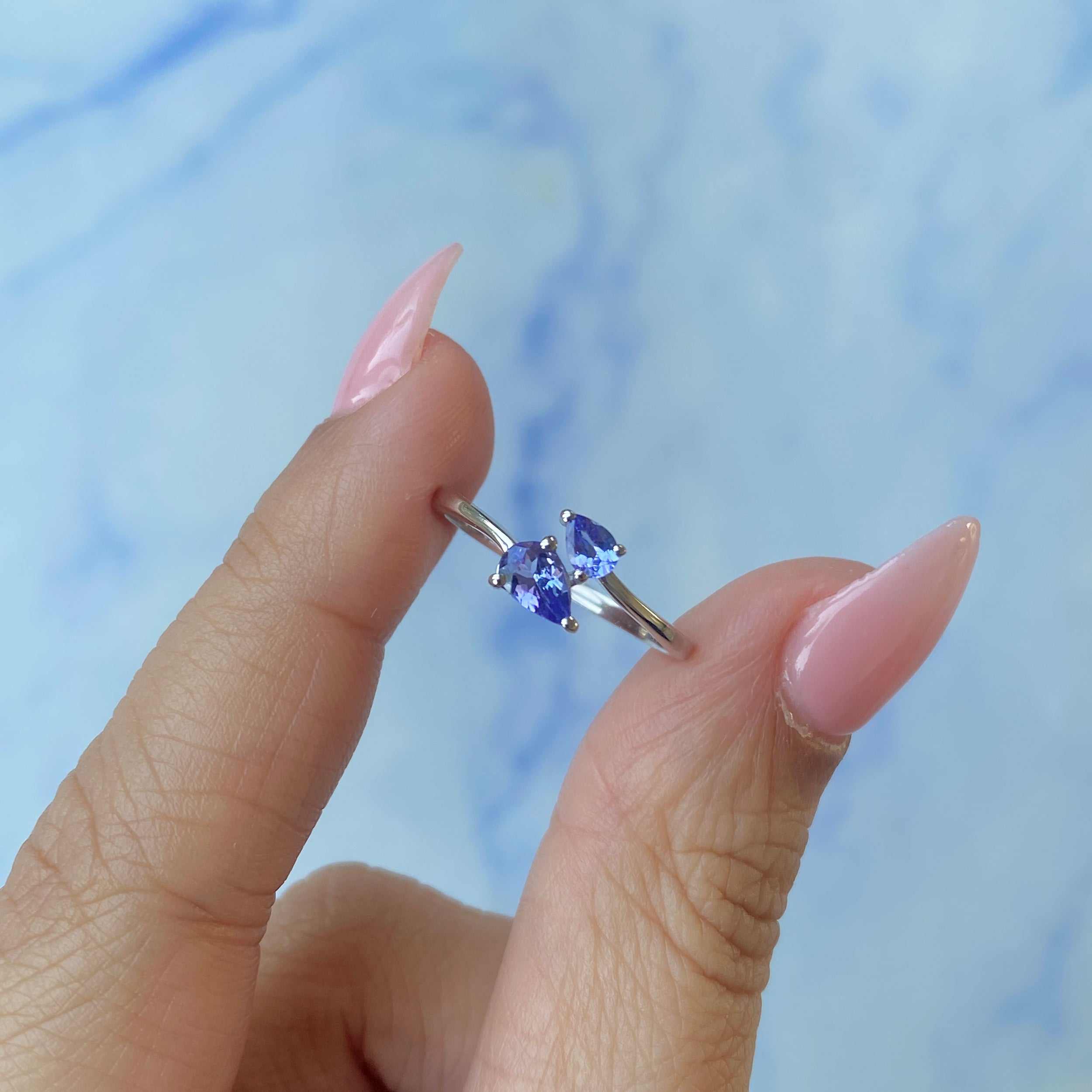 Tanzanite Ring-(TZN-SR-2584.)