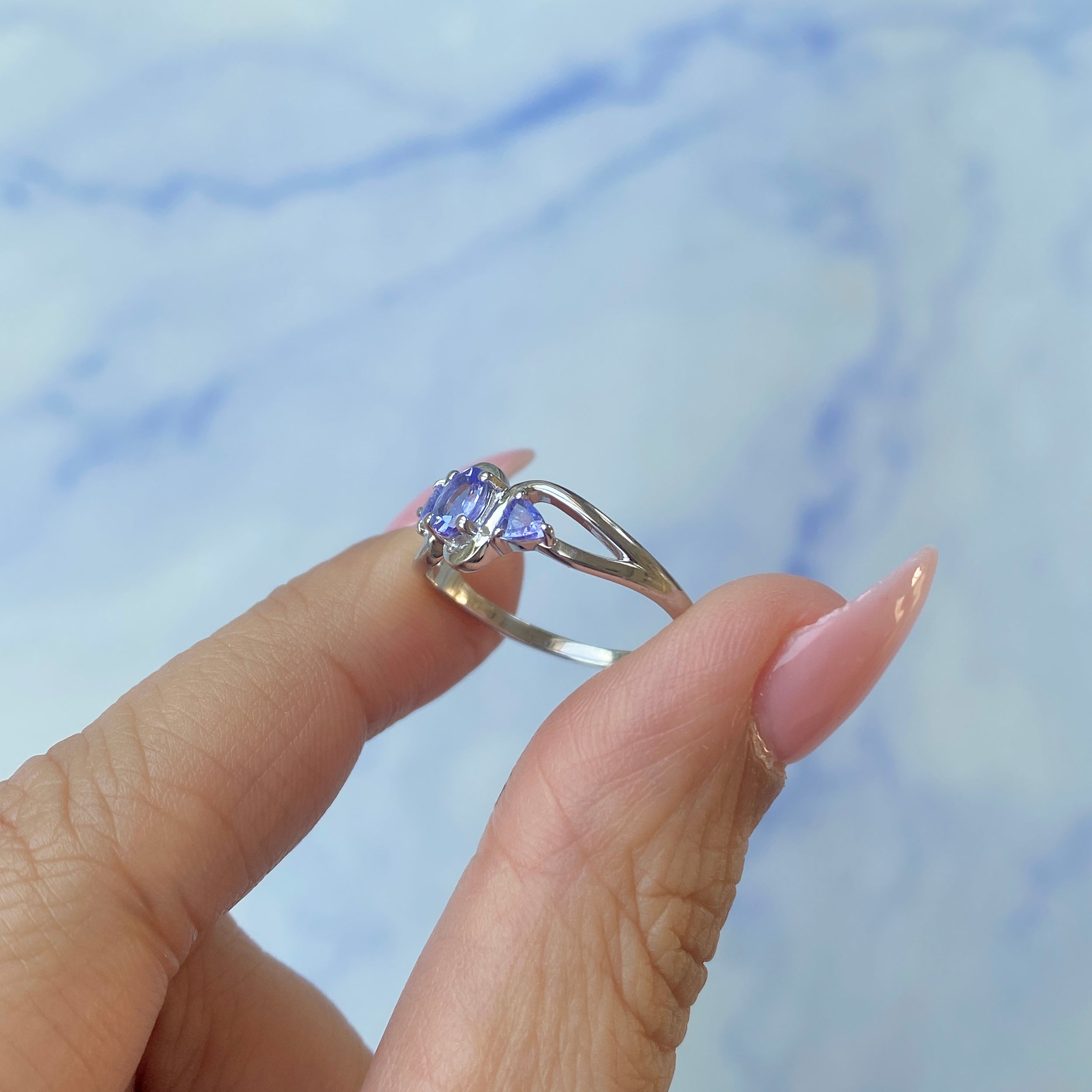 Tanzanite Ring-(TZN-SR-2603.)