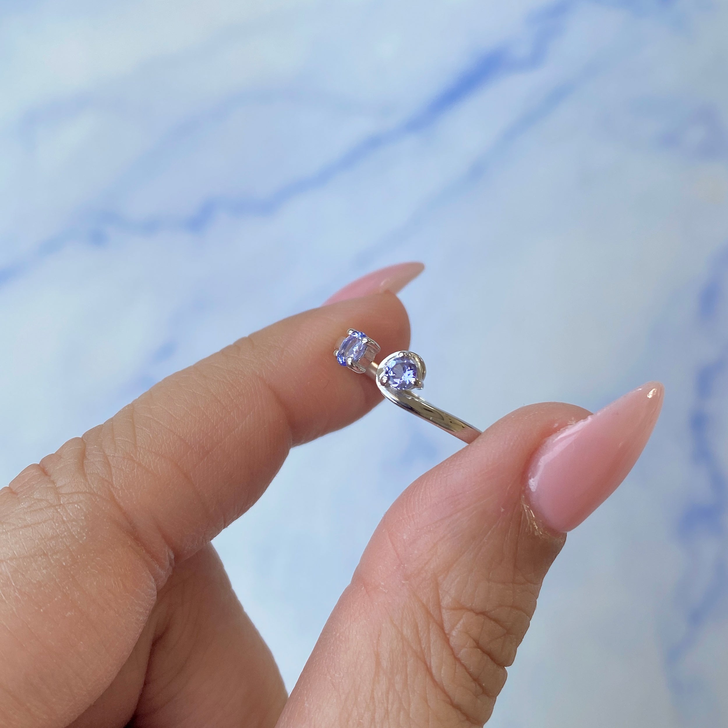 Tanzanite Ring-(TZN-SR-2661.)