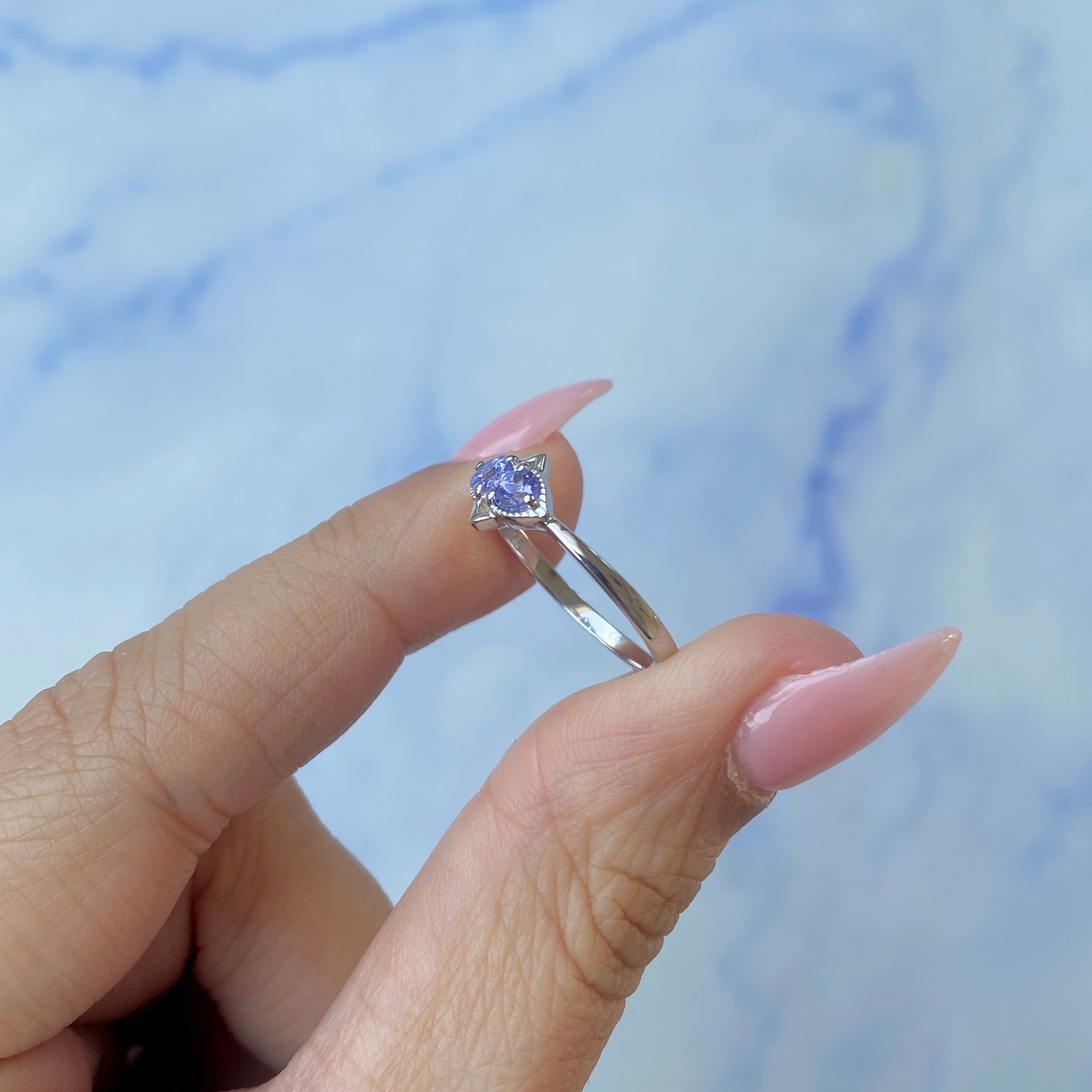 Tanzanite Ring-(TZN-SR-2664.)