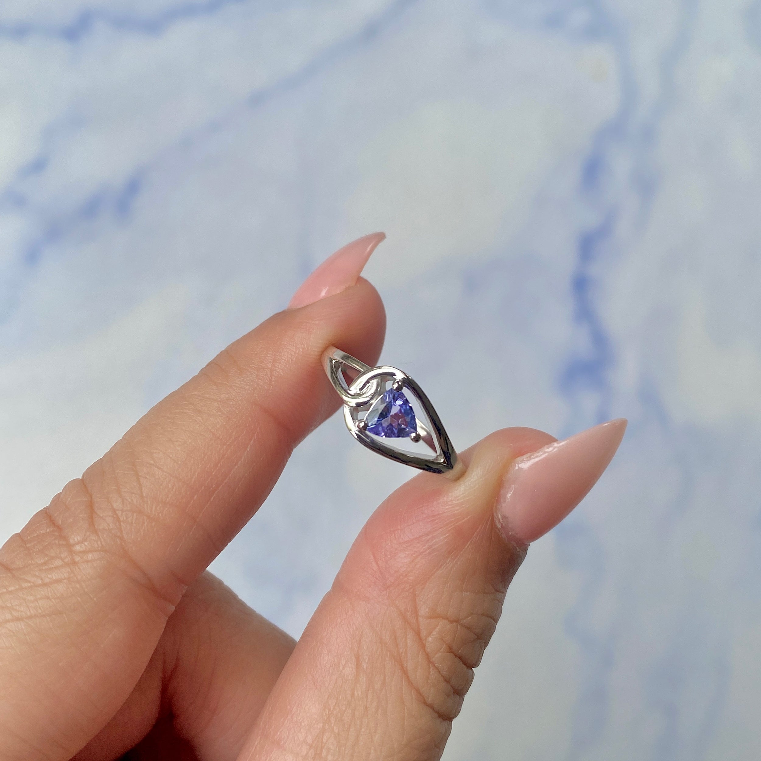 Tanzanite Ring-(TZN-SR-2676.)