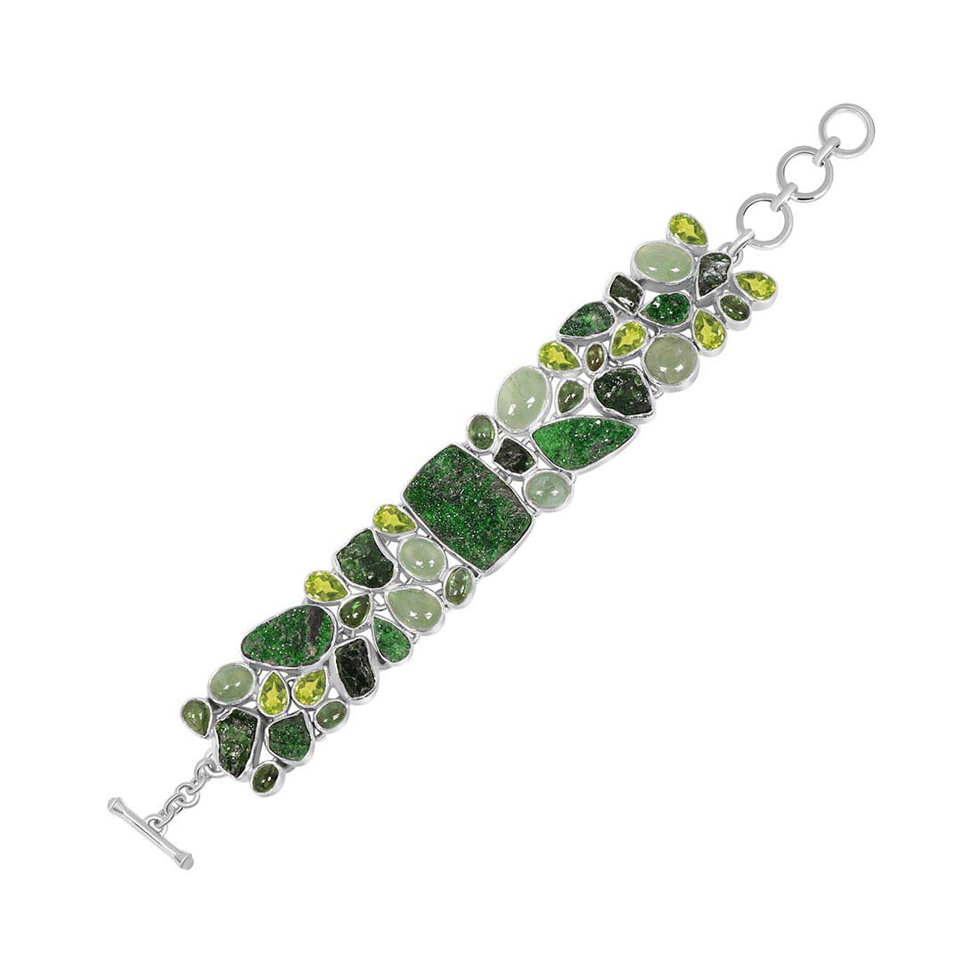 Uvarovite Druzy Bracelet-(UVR-B-1.)