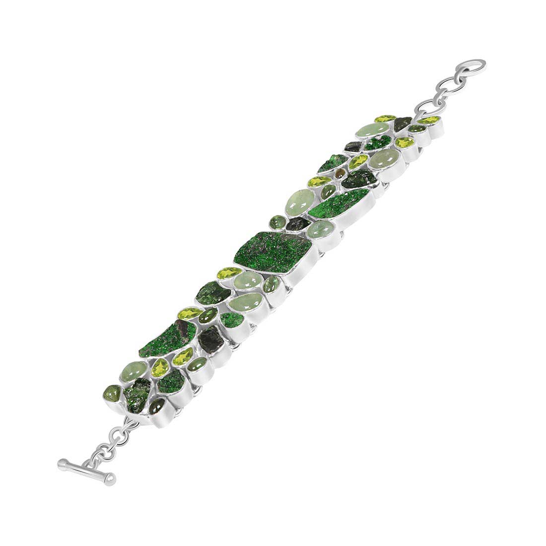 Uvarovite Druzy Bracelet-(UVR-B-1.)