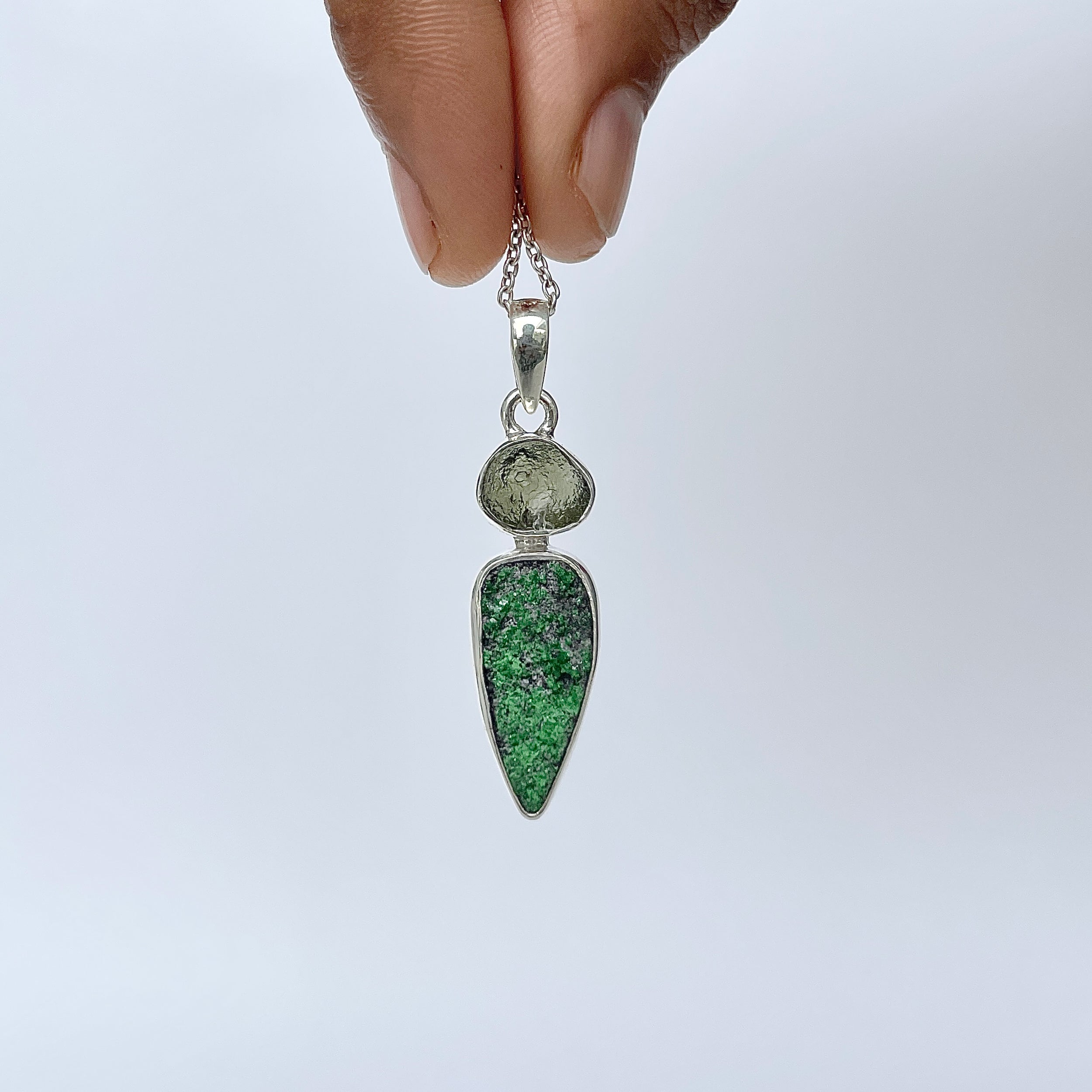 Uvarovite Pendant-(UVR-P-100.)