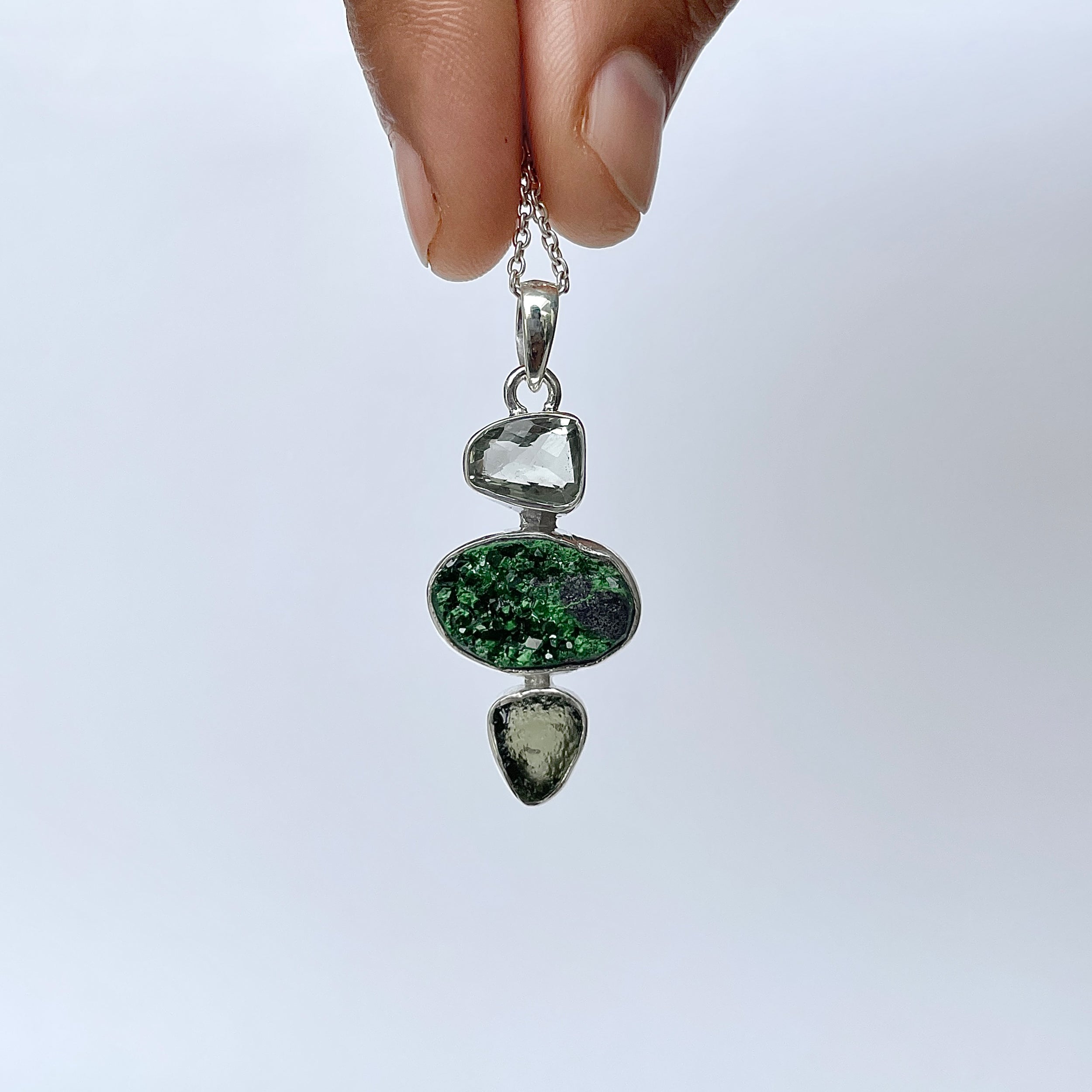 Uvarovite Pendant-(UVR-P-101.)