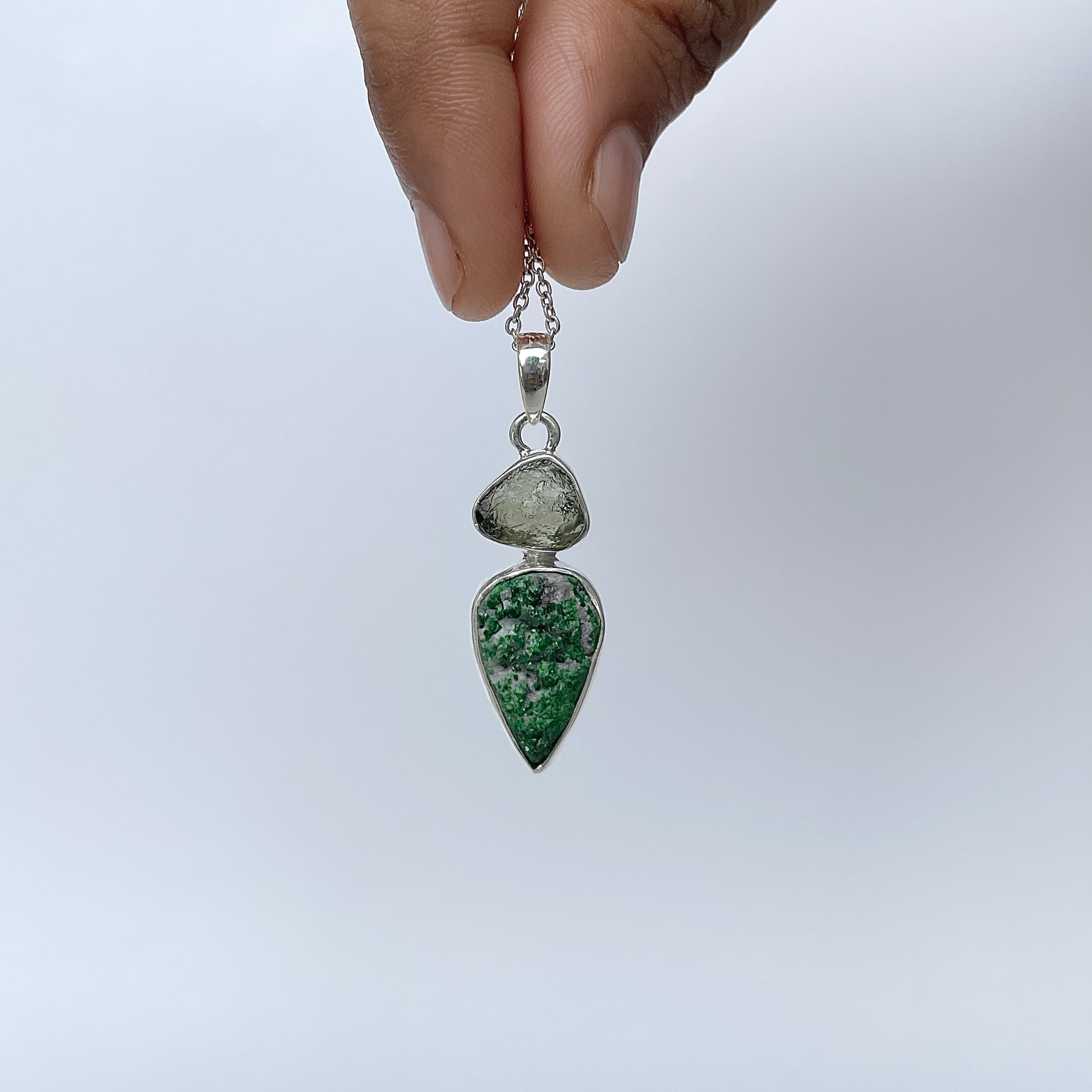 Uvarovite Pendant-(UVR-P-103.)