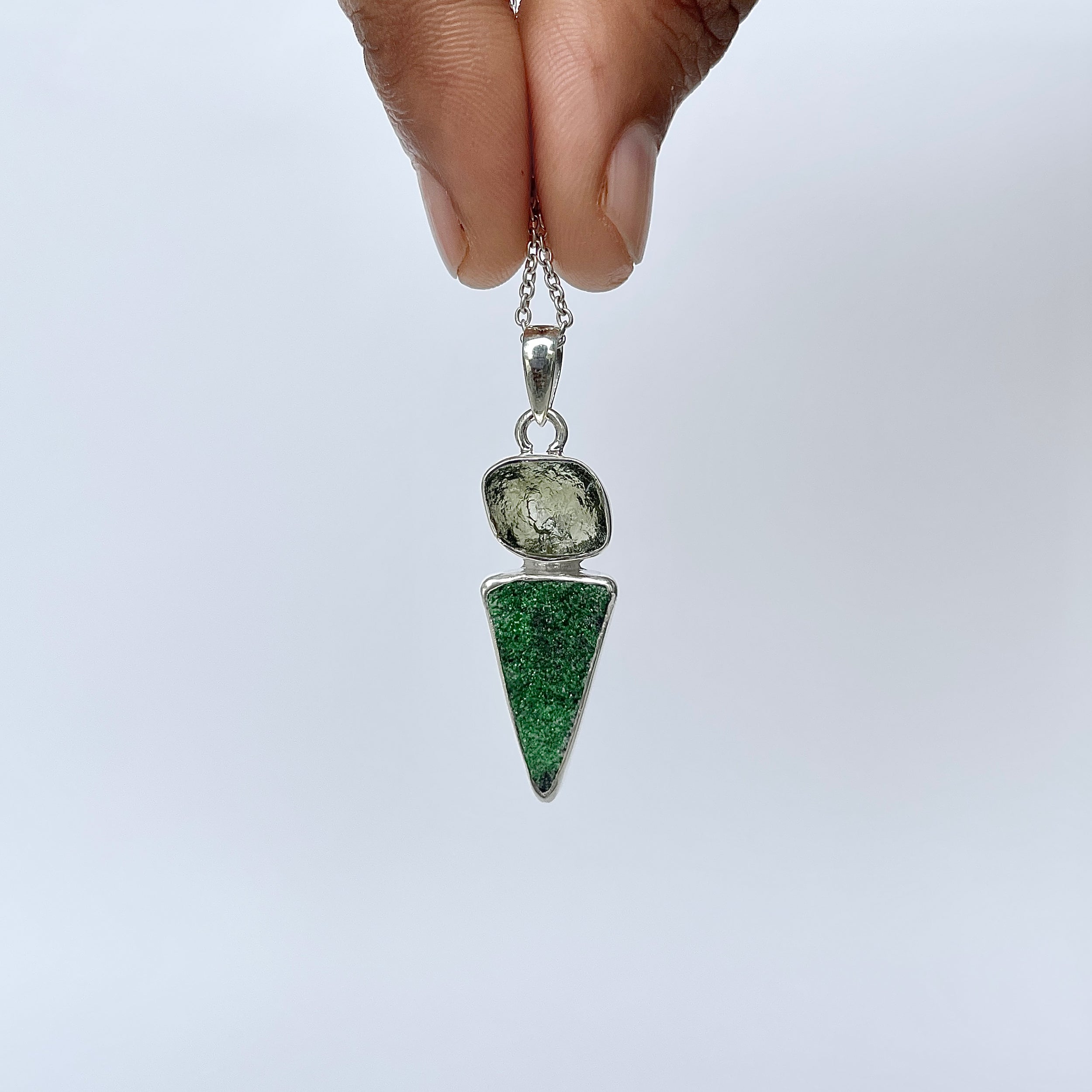 Uvarovite Pendant-(UVR-P-104.)
