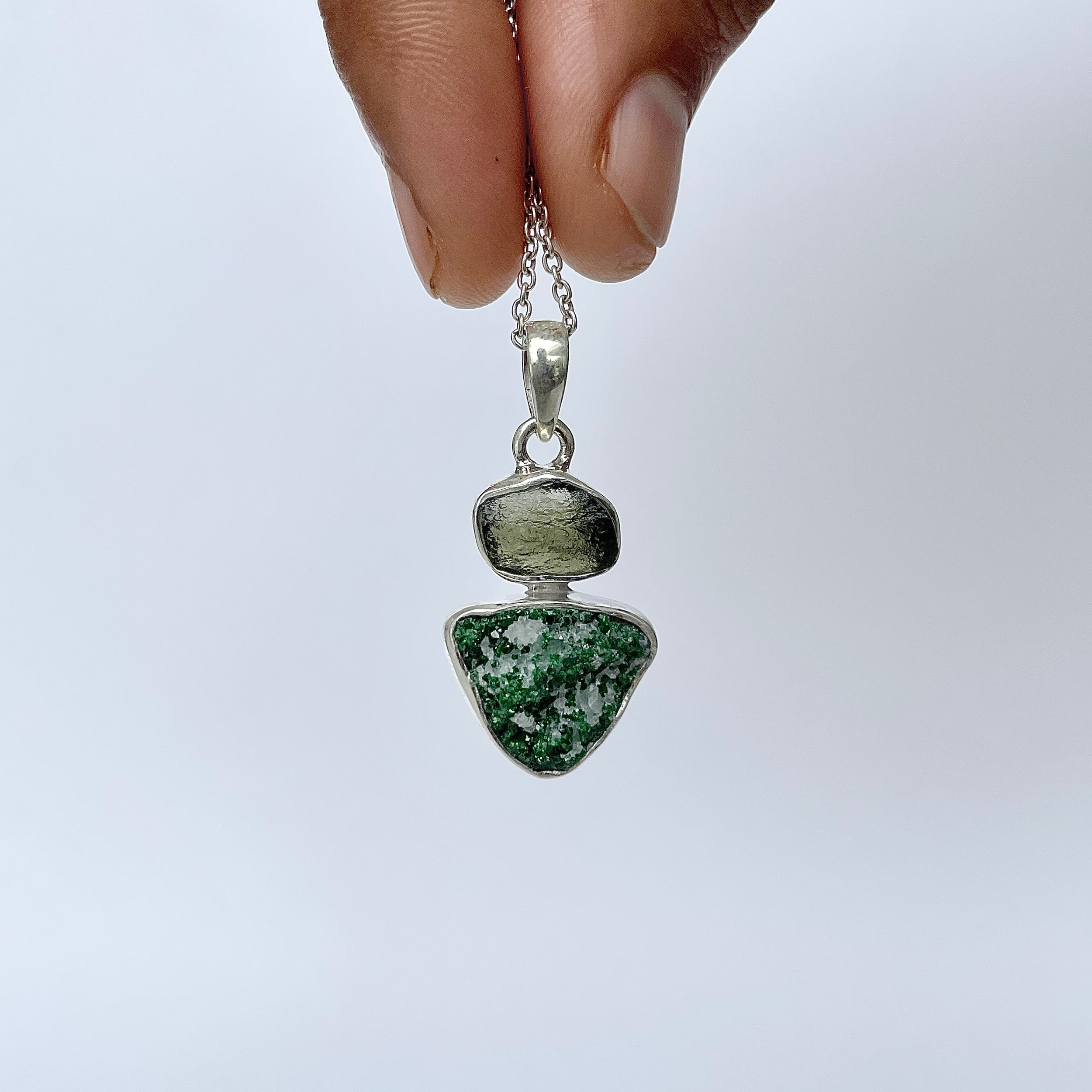 Uvarovite Pendant-(UVR-P-106.)