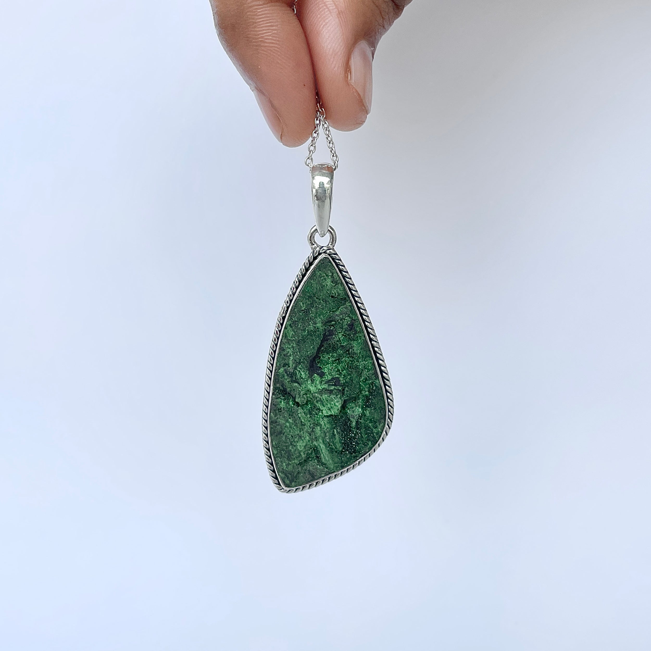 Uvarovite Pendant-(UVR-P-109.)