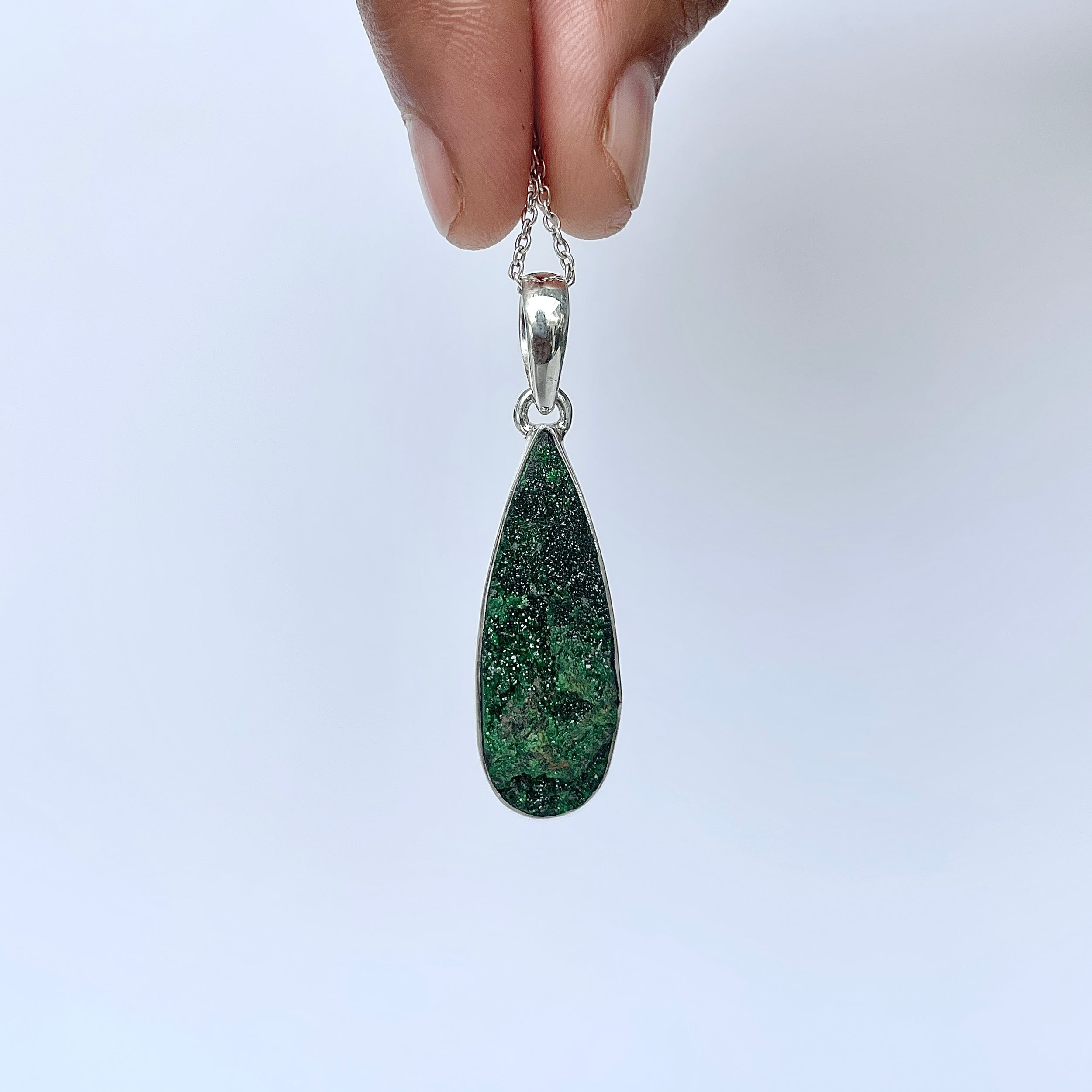 Uvarovite Pendant-(UVR-P-113.)