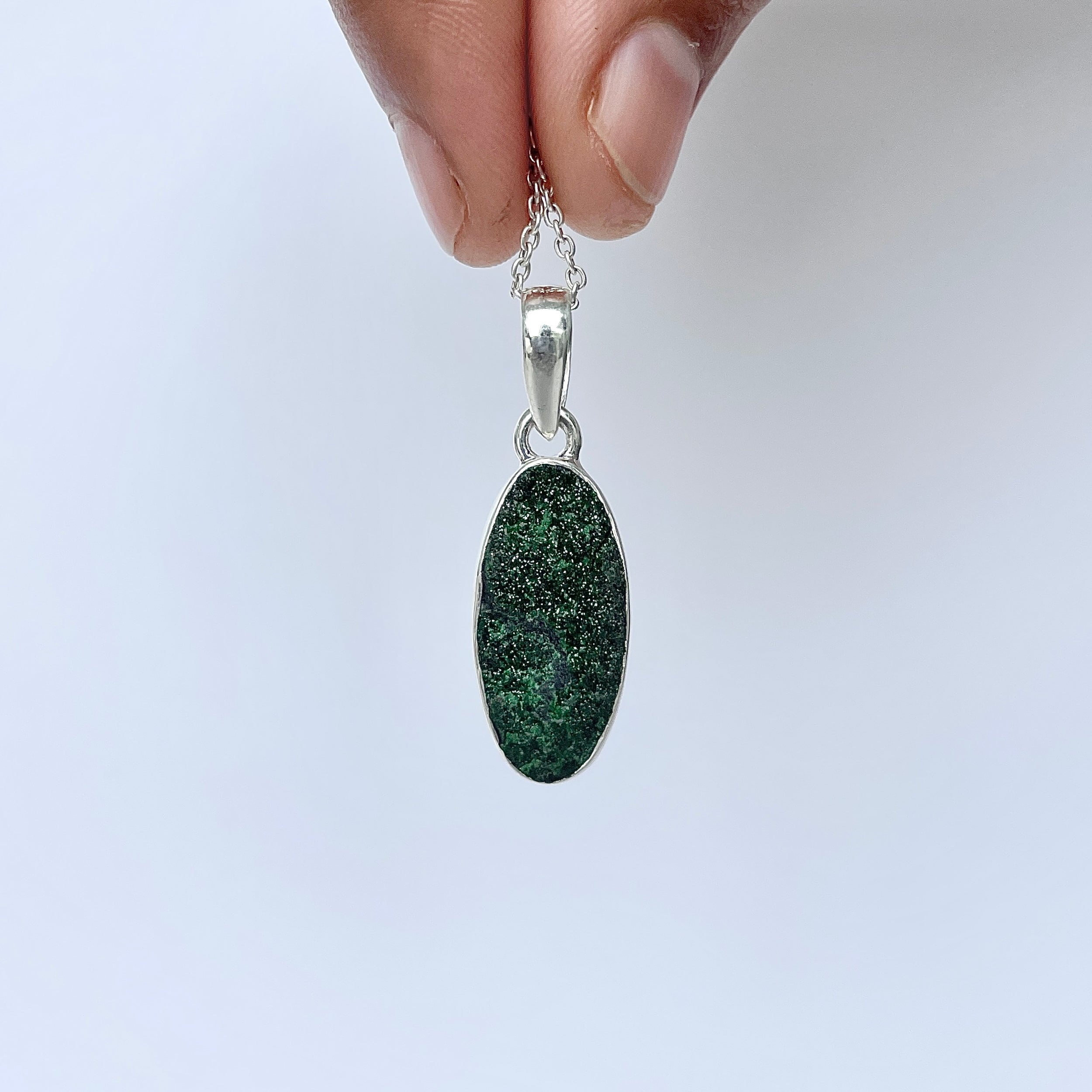 Uvarovite Pendant-(UVR-P-114.)
