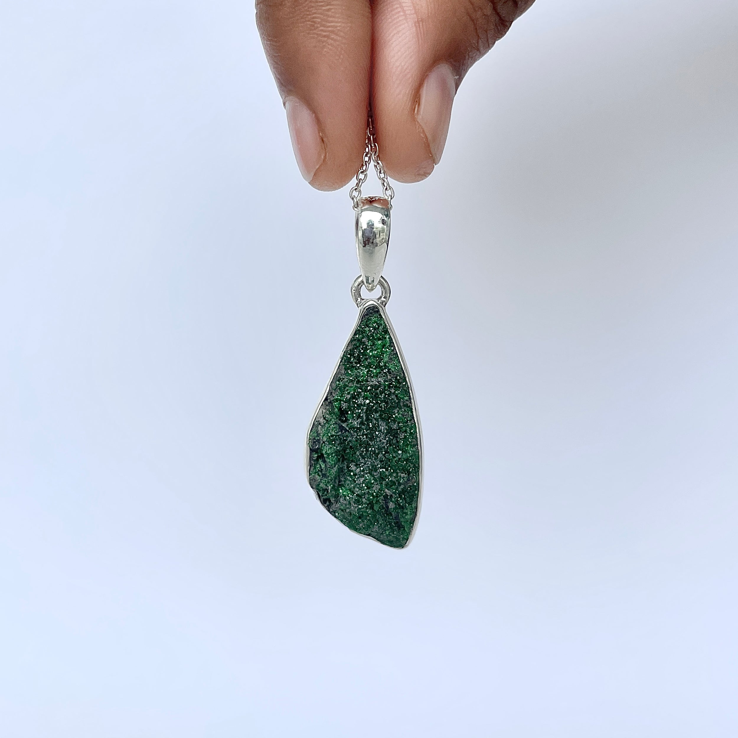 Uvarovite Pendant-(UVR-P-116.)