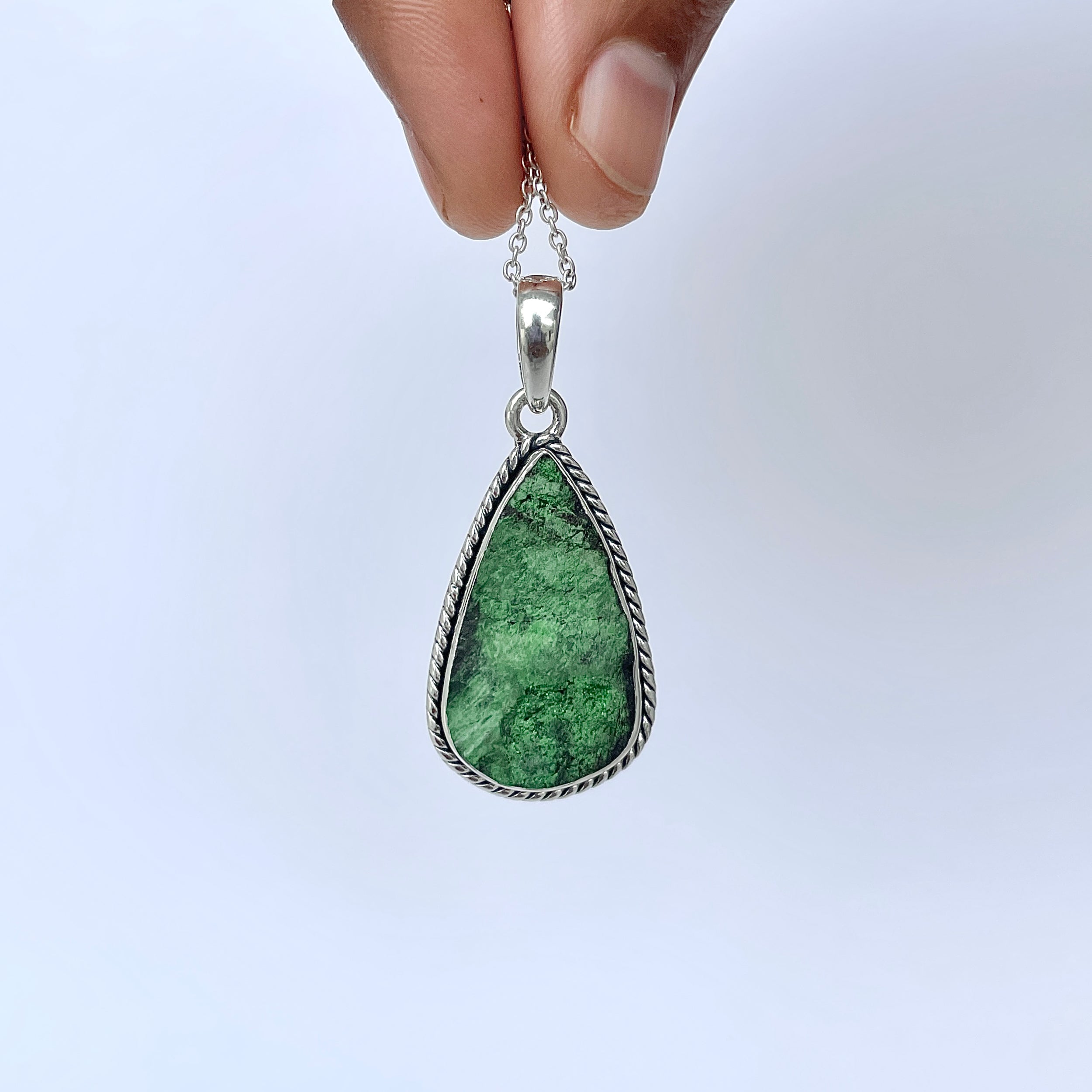 Uvarovite Pendant-(UVR-P-118.)