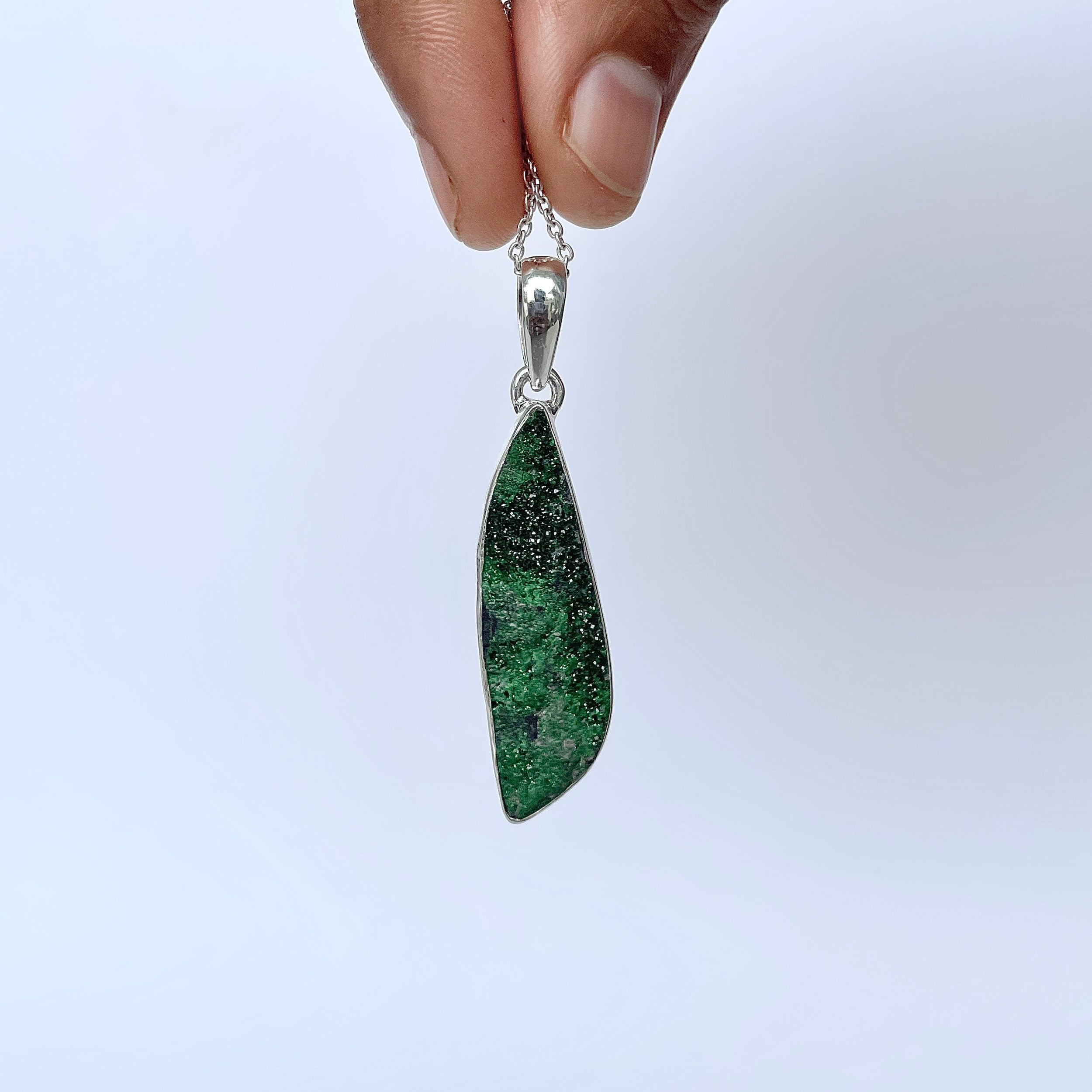 Uvarovite Pendant-(UVR-P-119.)
