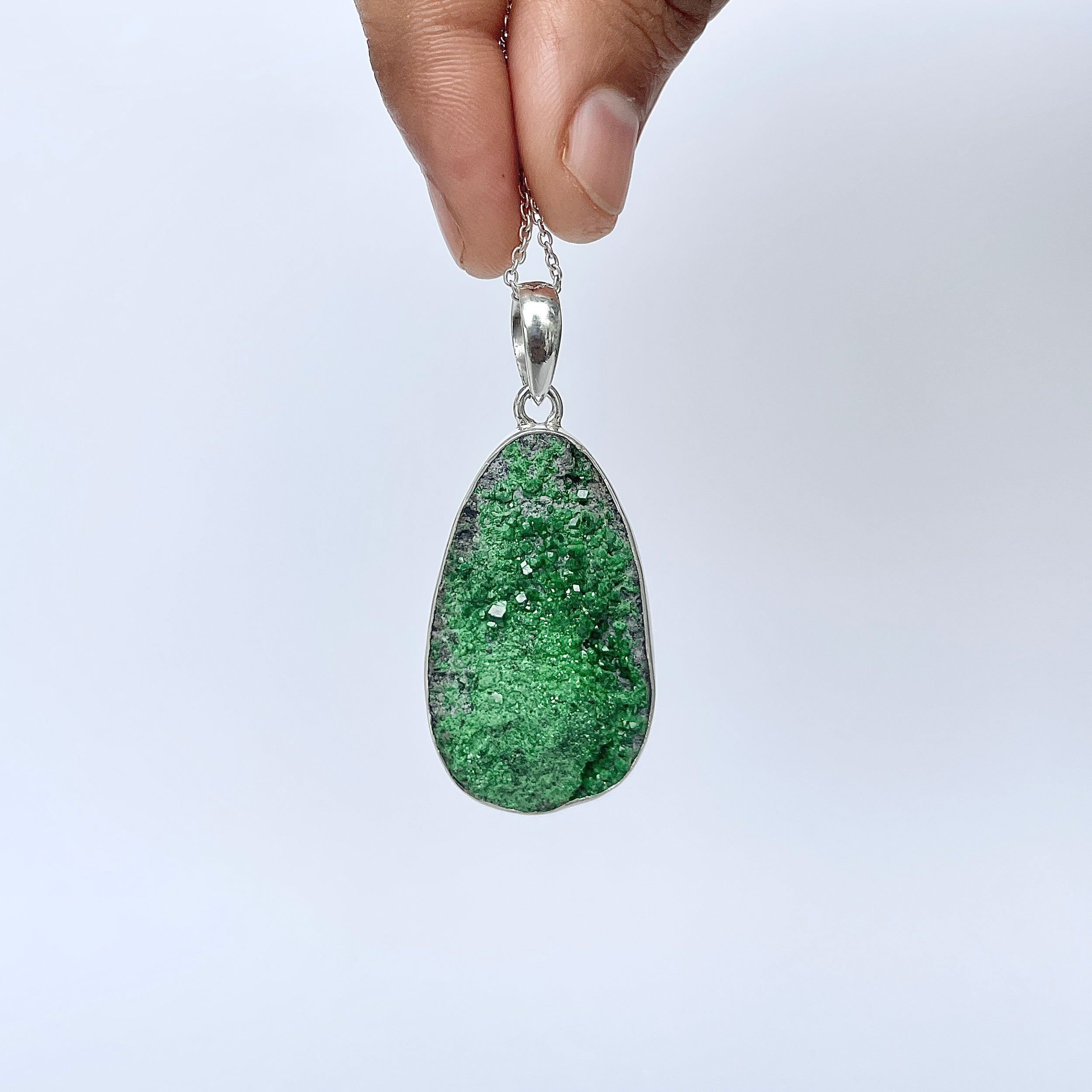 Uvarovite Pendant-(UVR-P-120.)