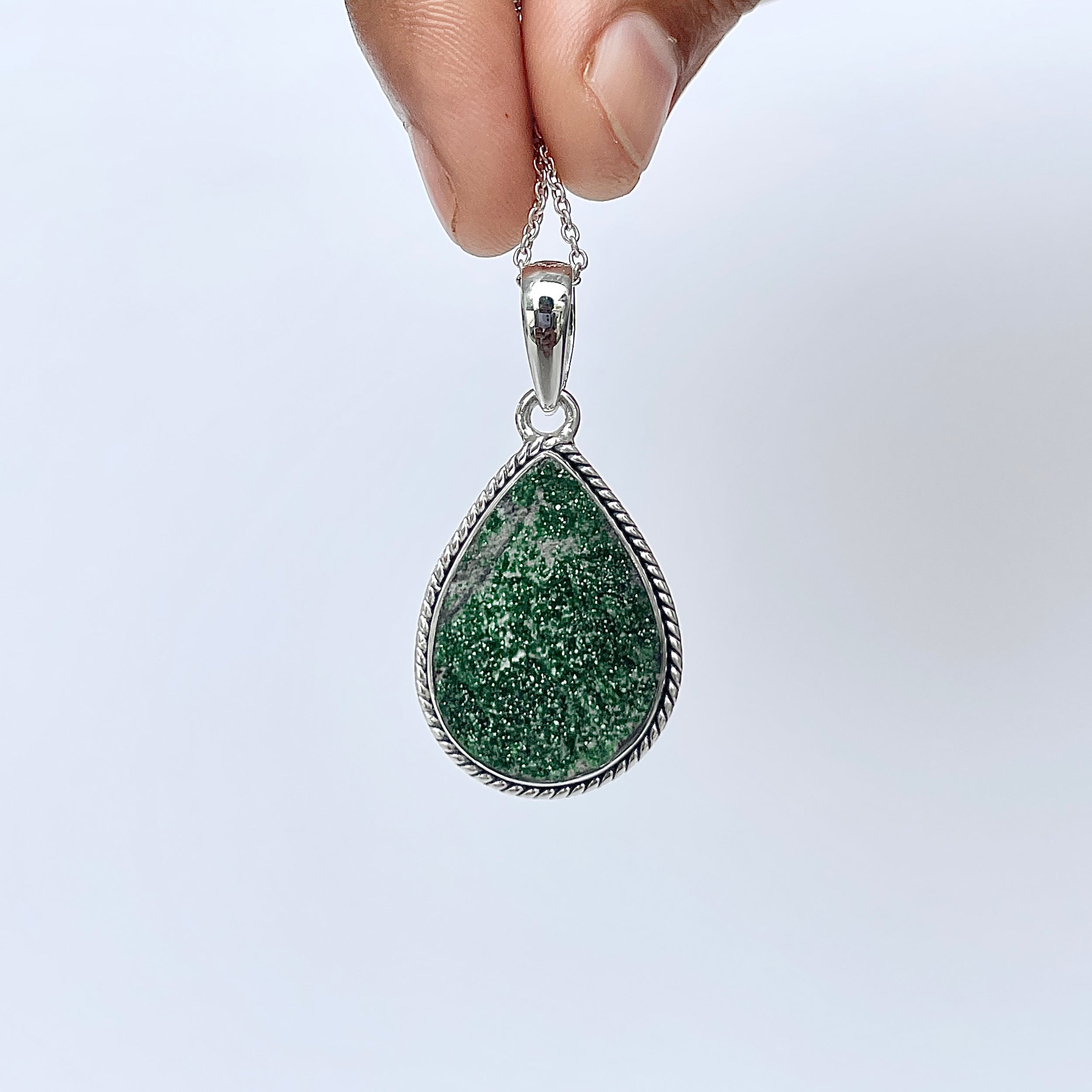 Uvarovite Pendant-(UVR-P-121.)