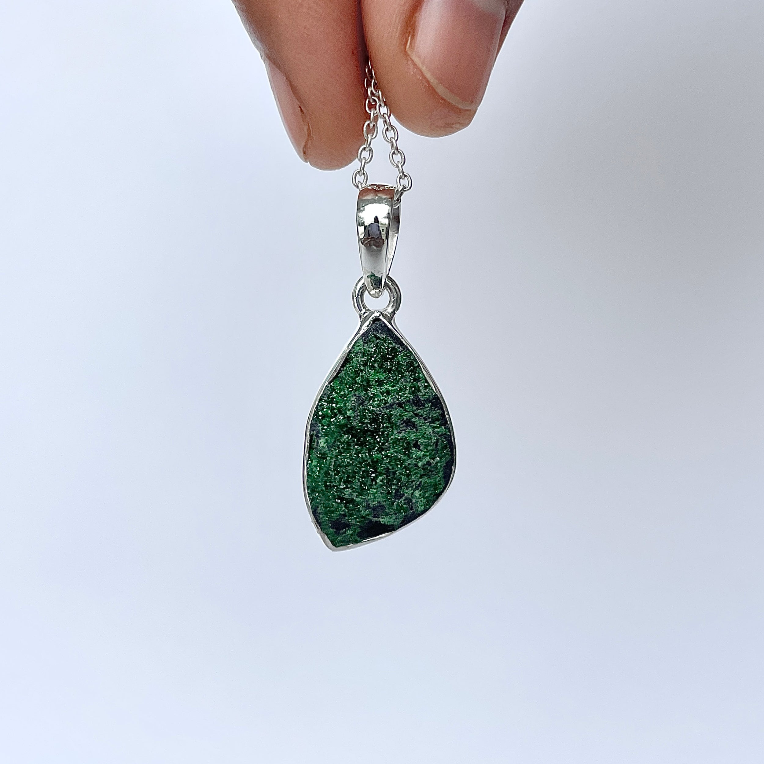 Uvarovite Pendant-(UVR-P-123.)