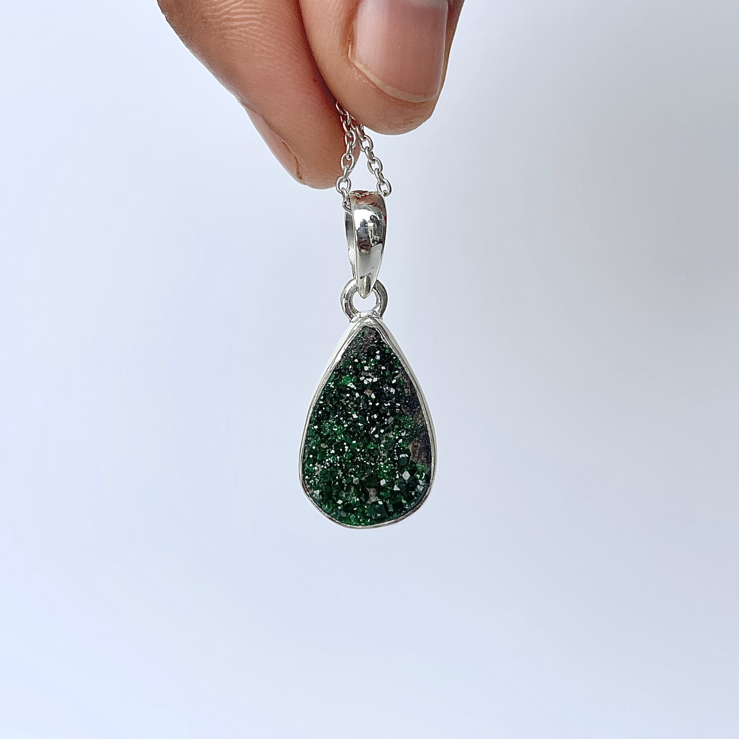 Uvarovite Pendant-(UVR-P-124.)