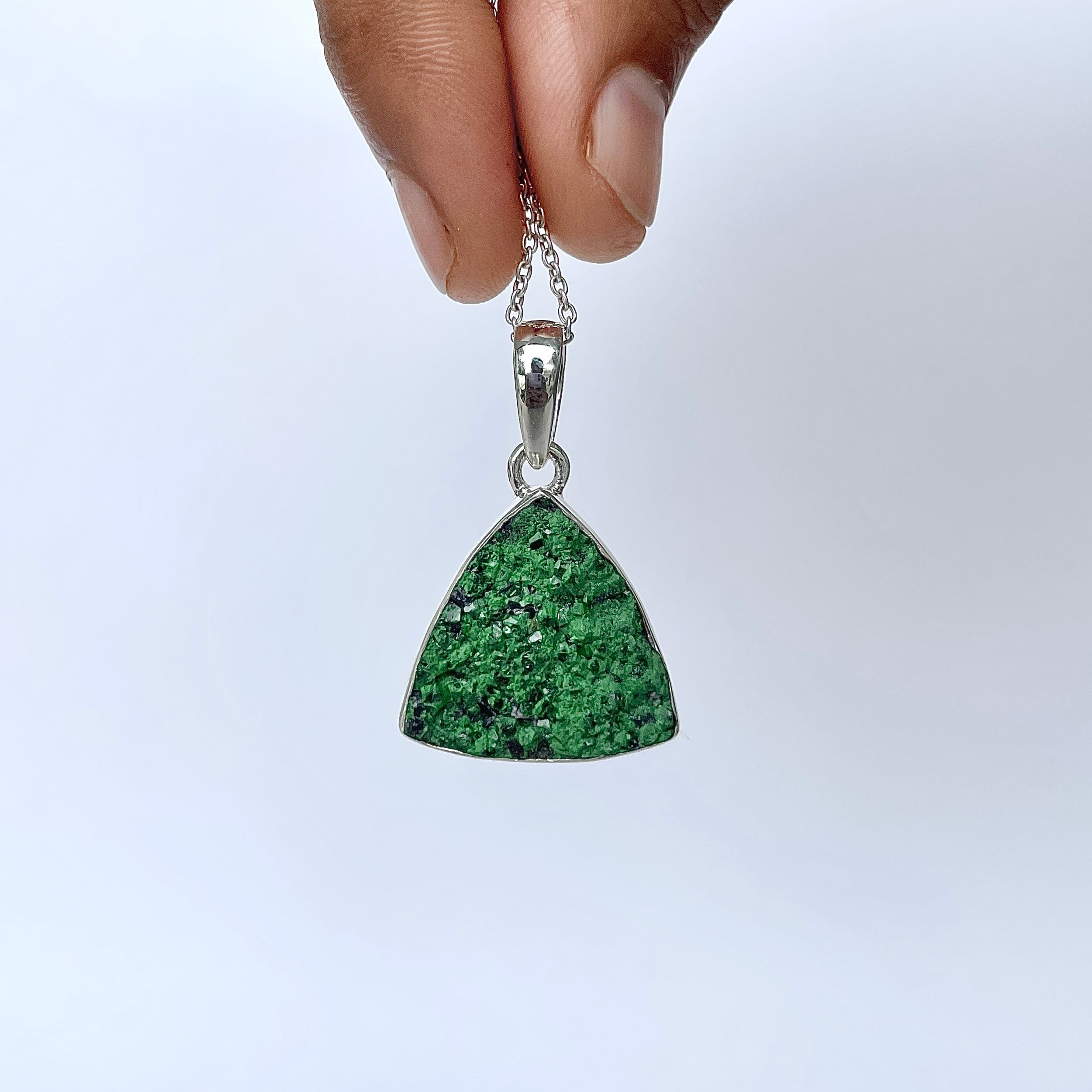 Uvarovite Pendant-(UVR-P-130.)