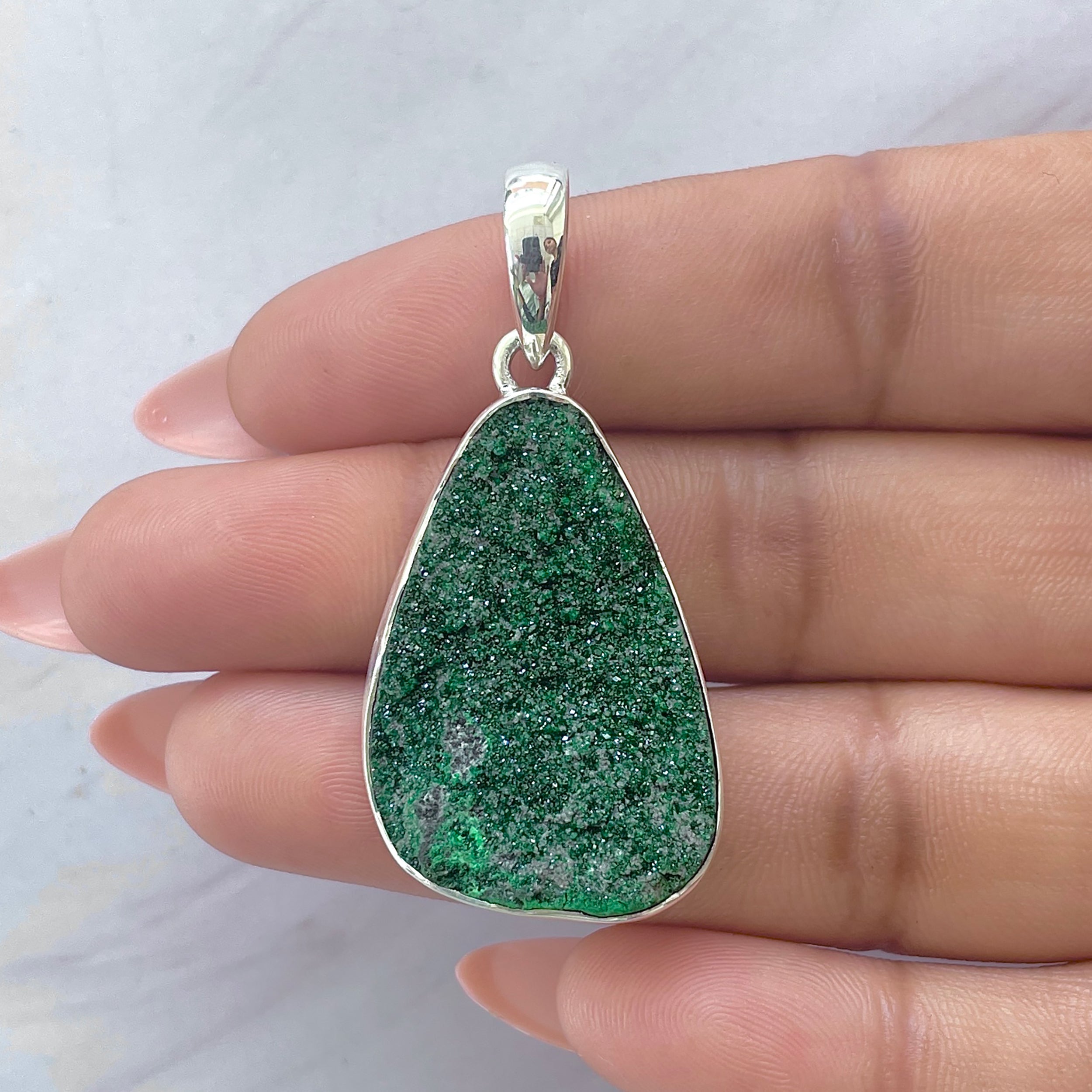 Uvarovite Pendant-(UVR-P-134.)
