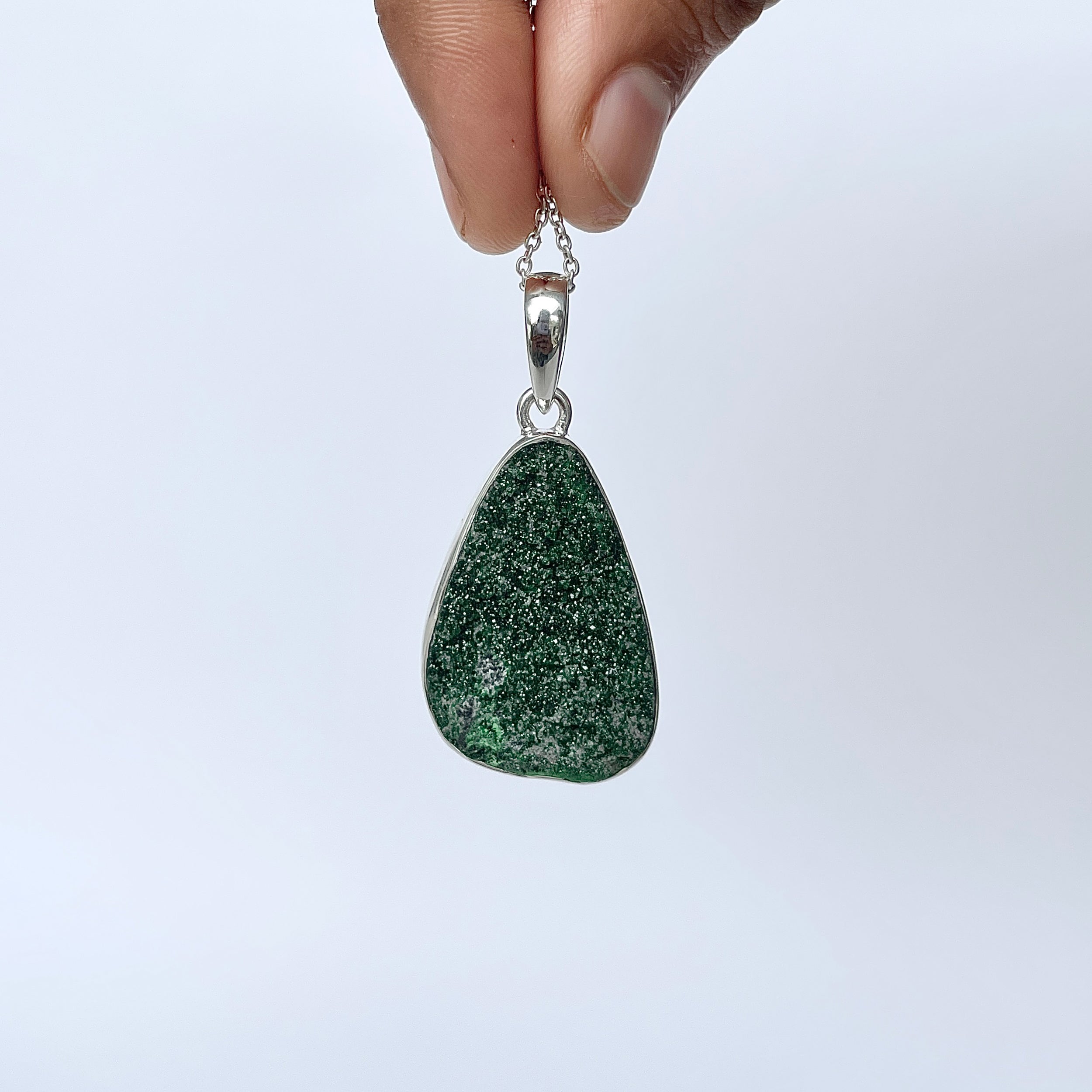 Uvarovite Pendant-(UVR-P-134.)