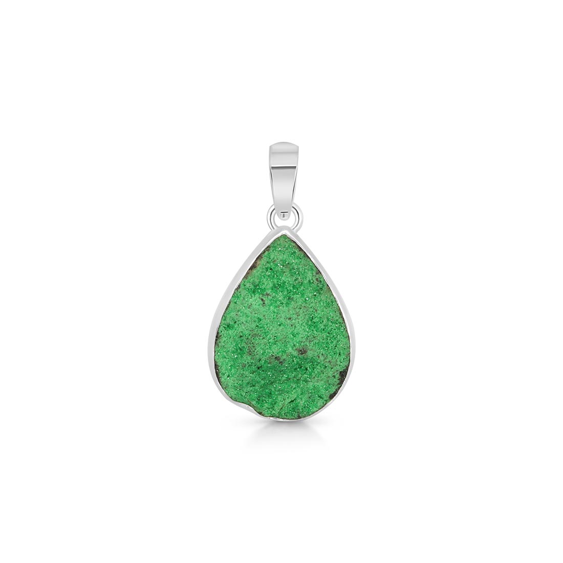 Uvarovite Druzy Pendant-(UVR-P-14.)