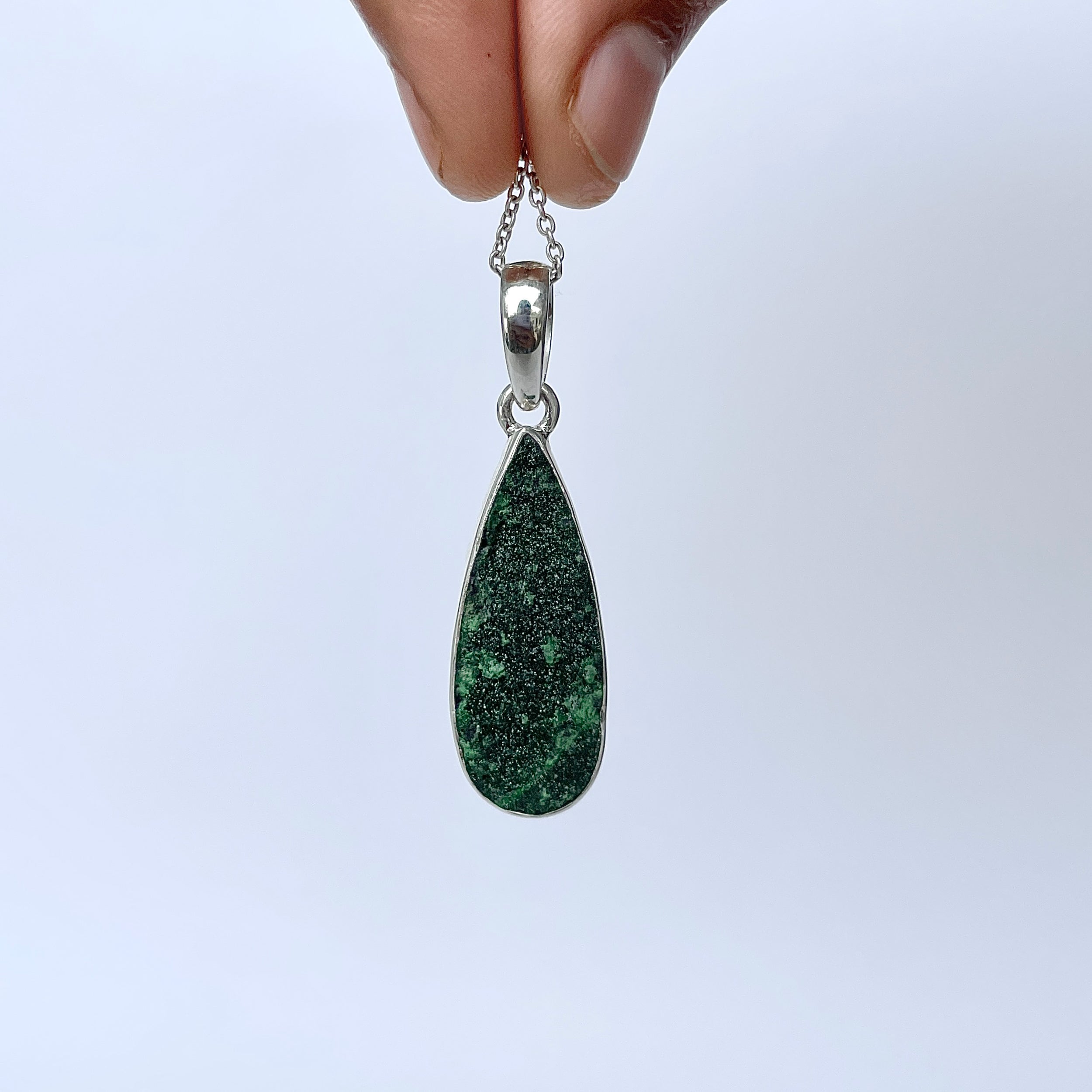 Uvarovite Pendant-(UVR-P-140.)