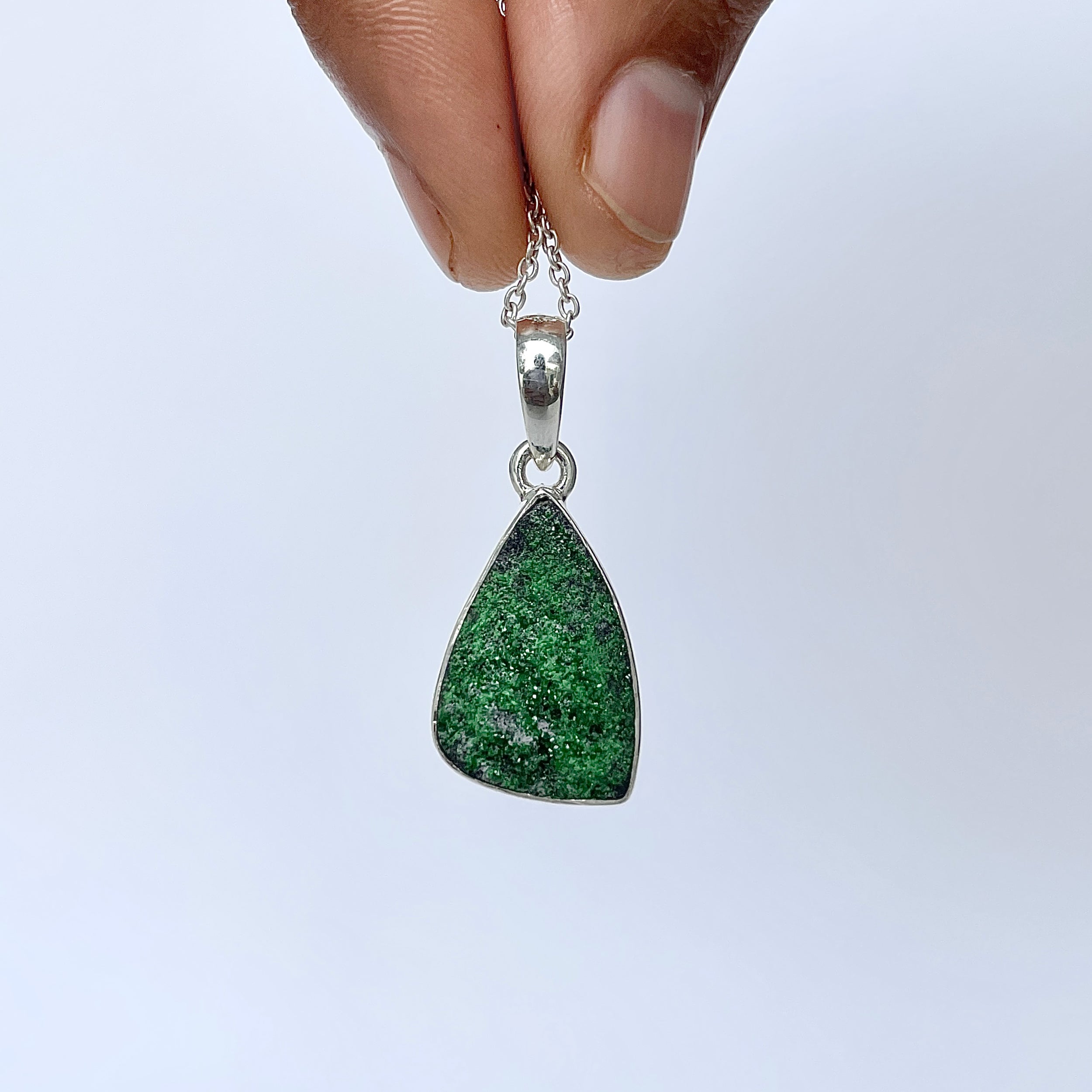Uvarovite Pendant-(UVR-P-142.)