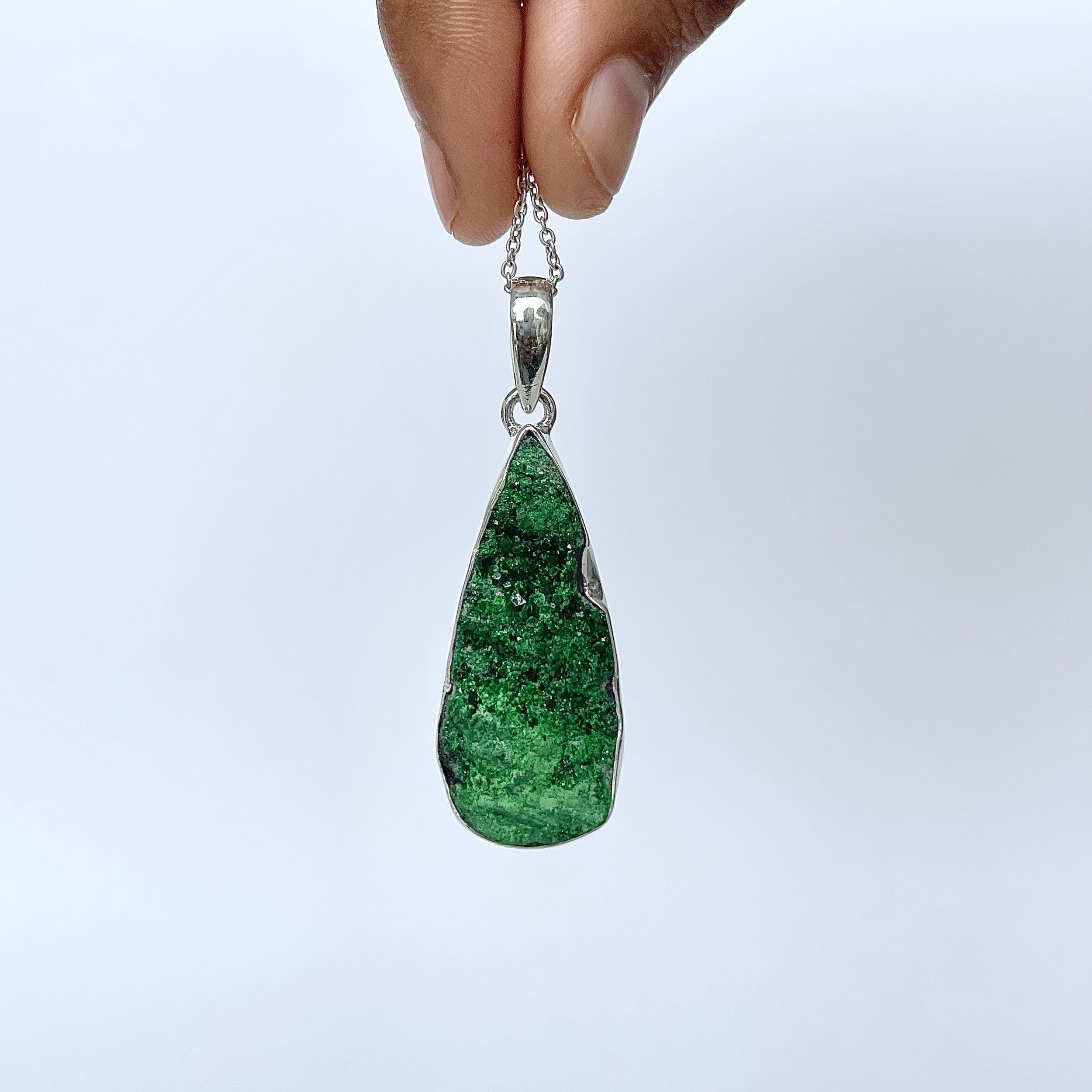Uvarovite Pendant-(UVR-P-143.)