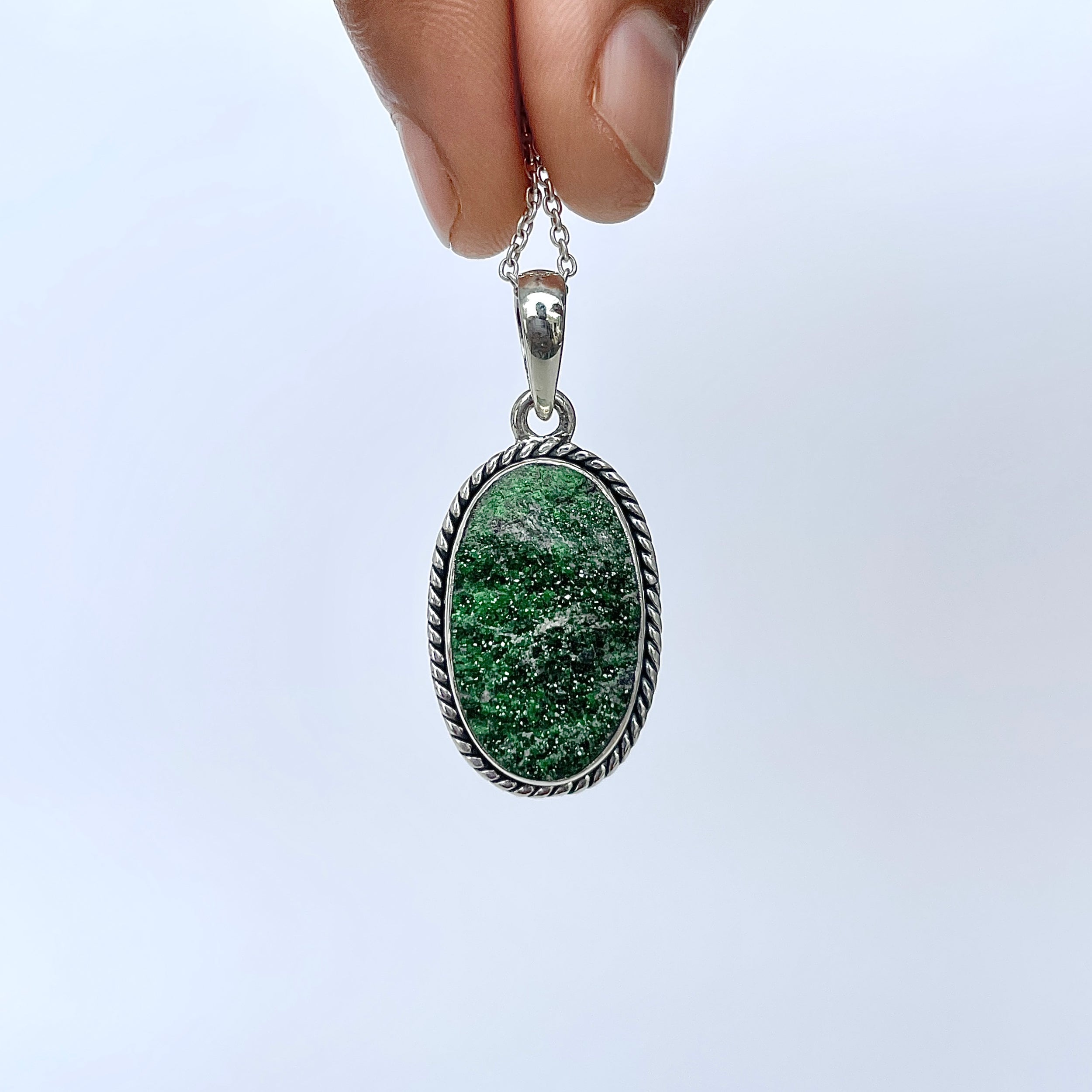 Uvarovite Pendant-(UVR-P-149.)