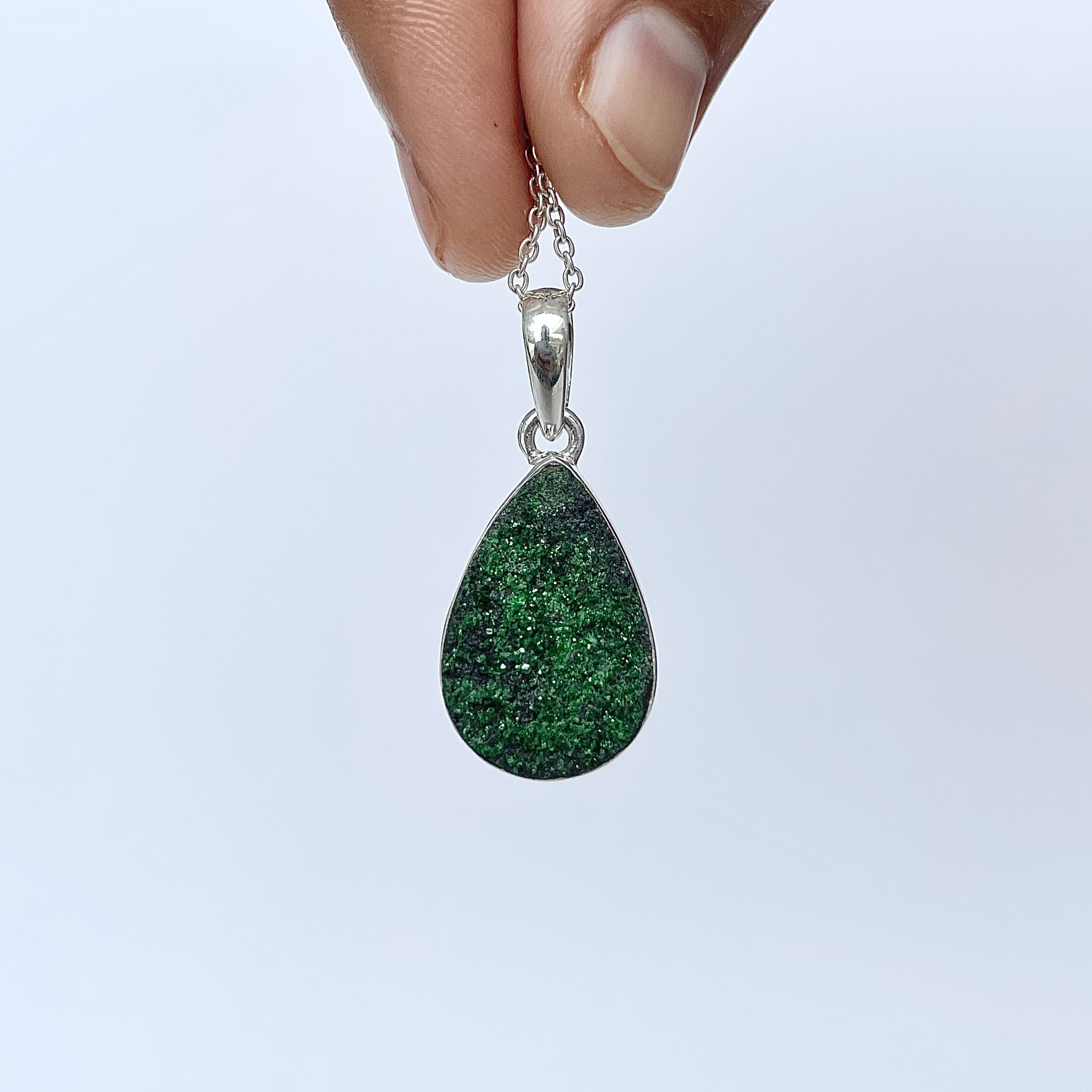 Uvarovite Pendant-(UVR-P-152.)