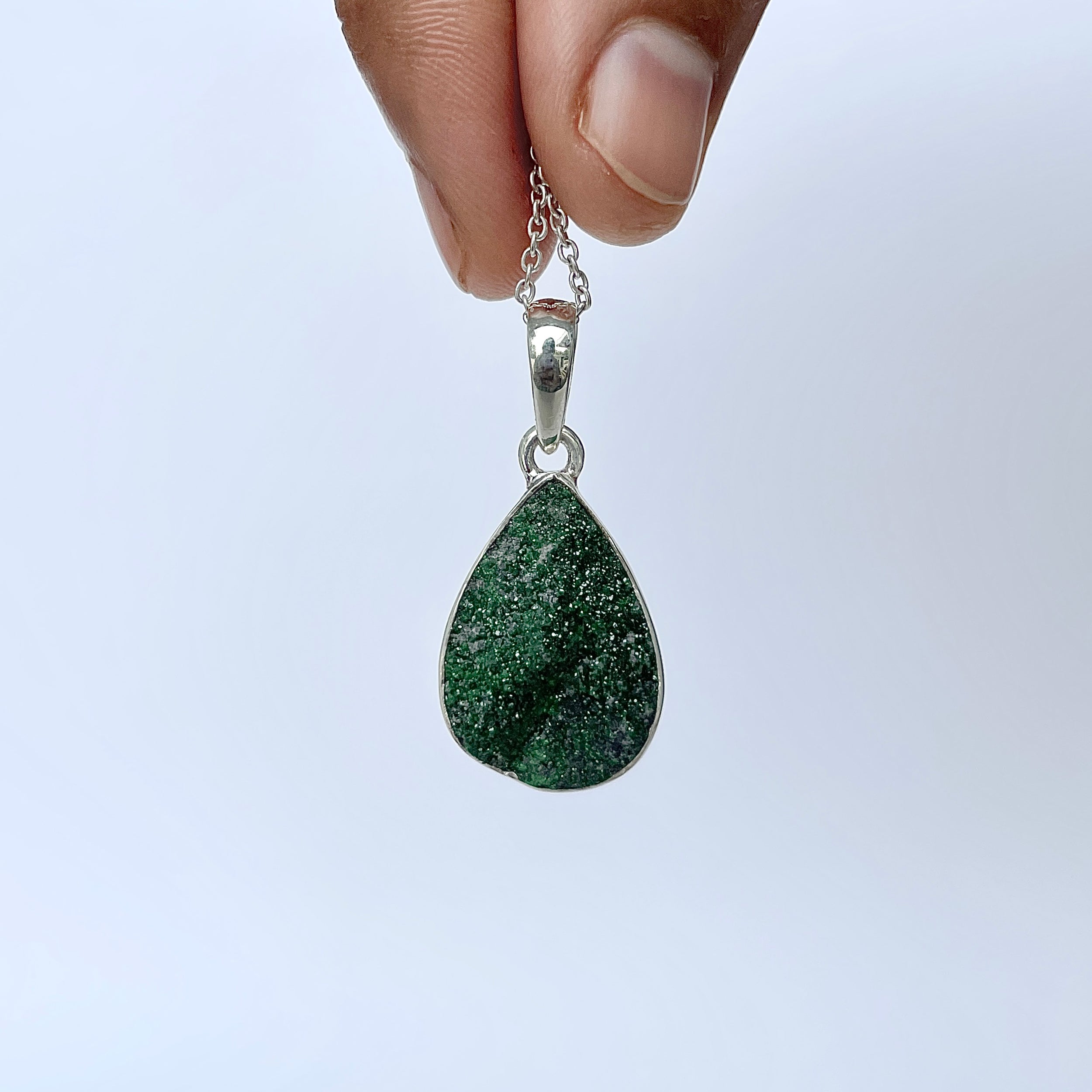 Uvarovite Pendant-(UVR-P-153.)